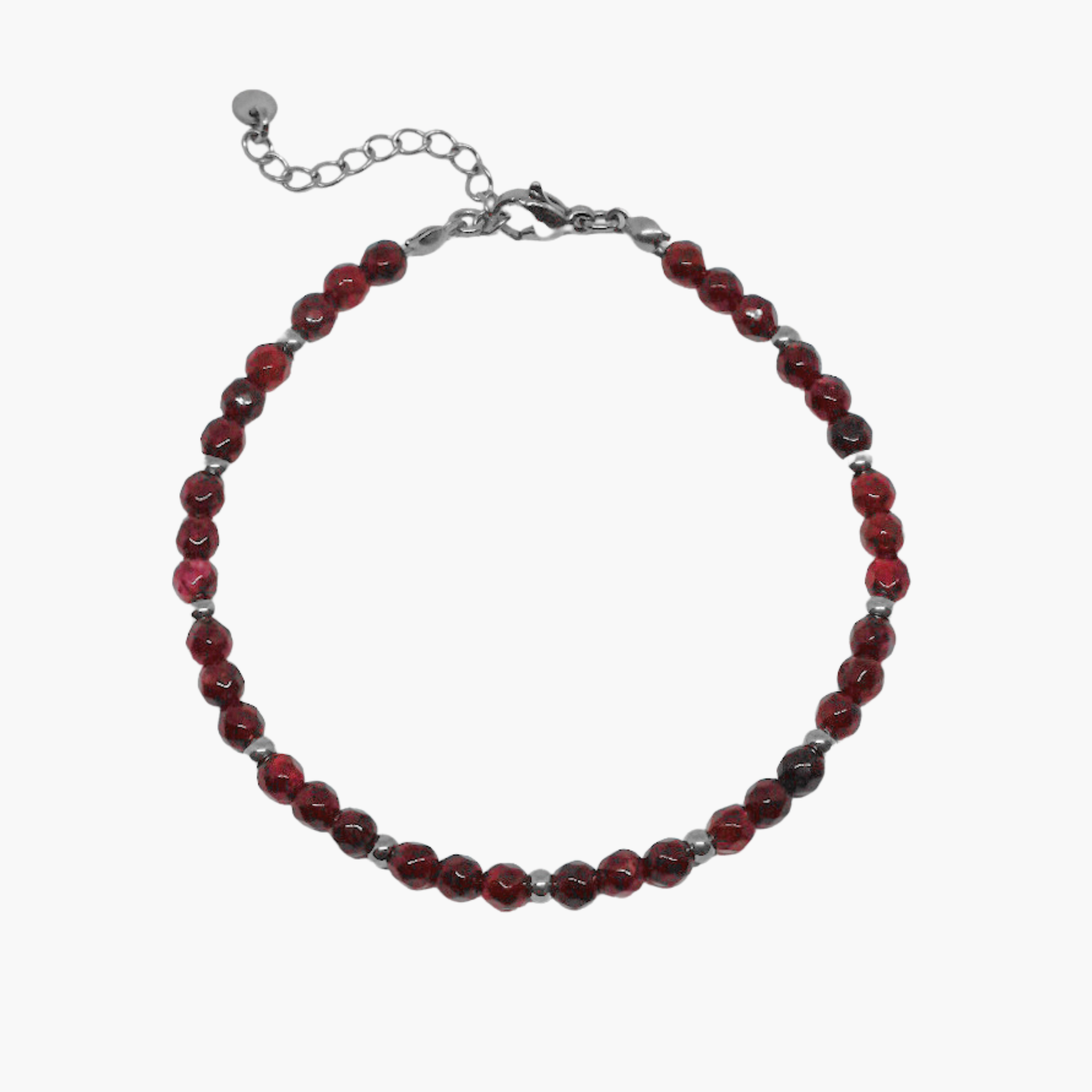 BRACCIALE PERLINE BURGUNDY