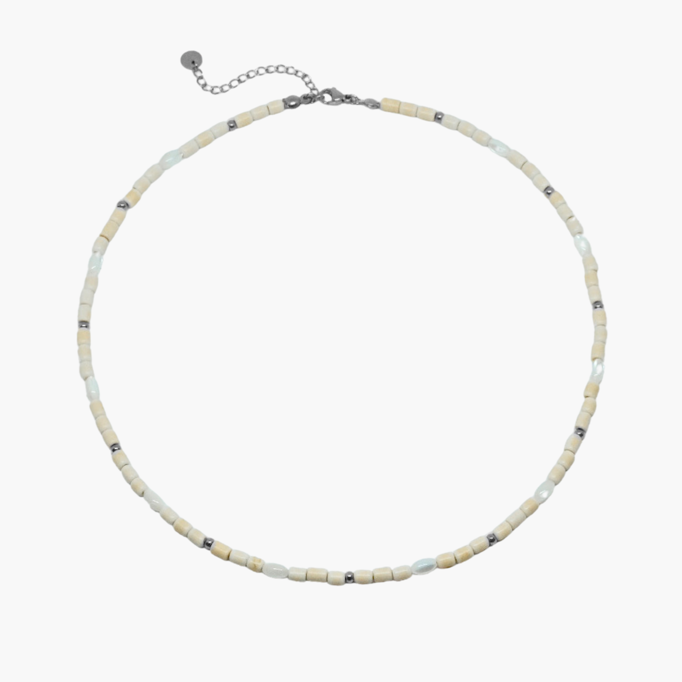 GIROCOLLO PERLINE BEIGE