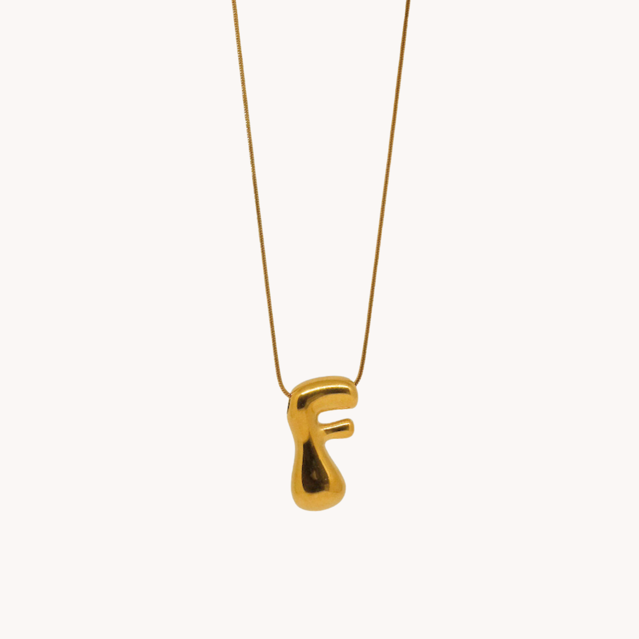 COLLANA LETTERA BOMBATA