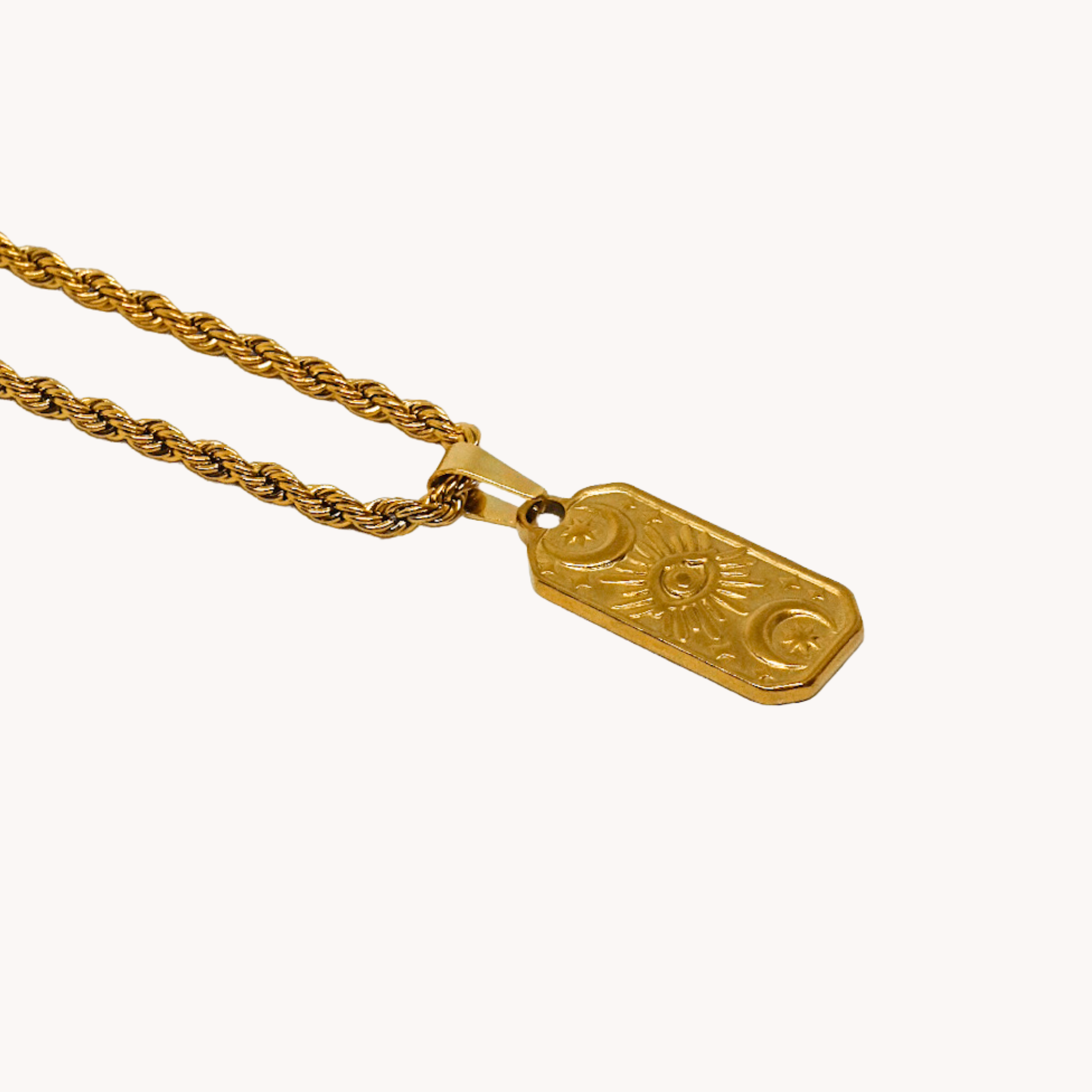 COLLANA RETTANGOLARE OCCHIO