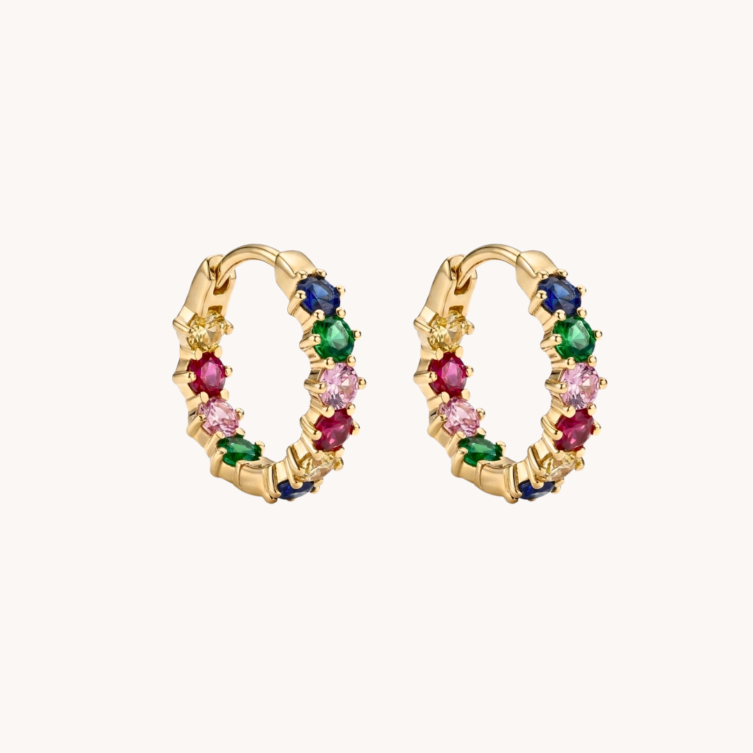 COPPIA ORECCHINI RAINBOW GEM