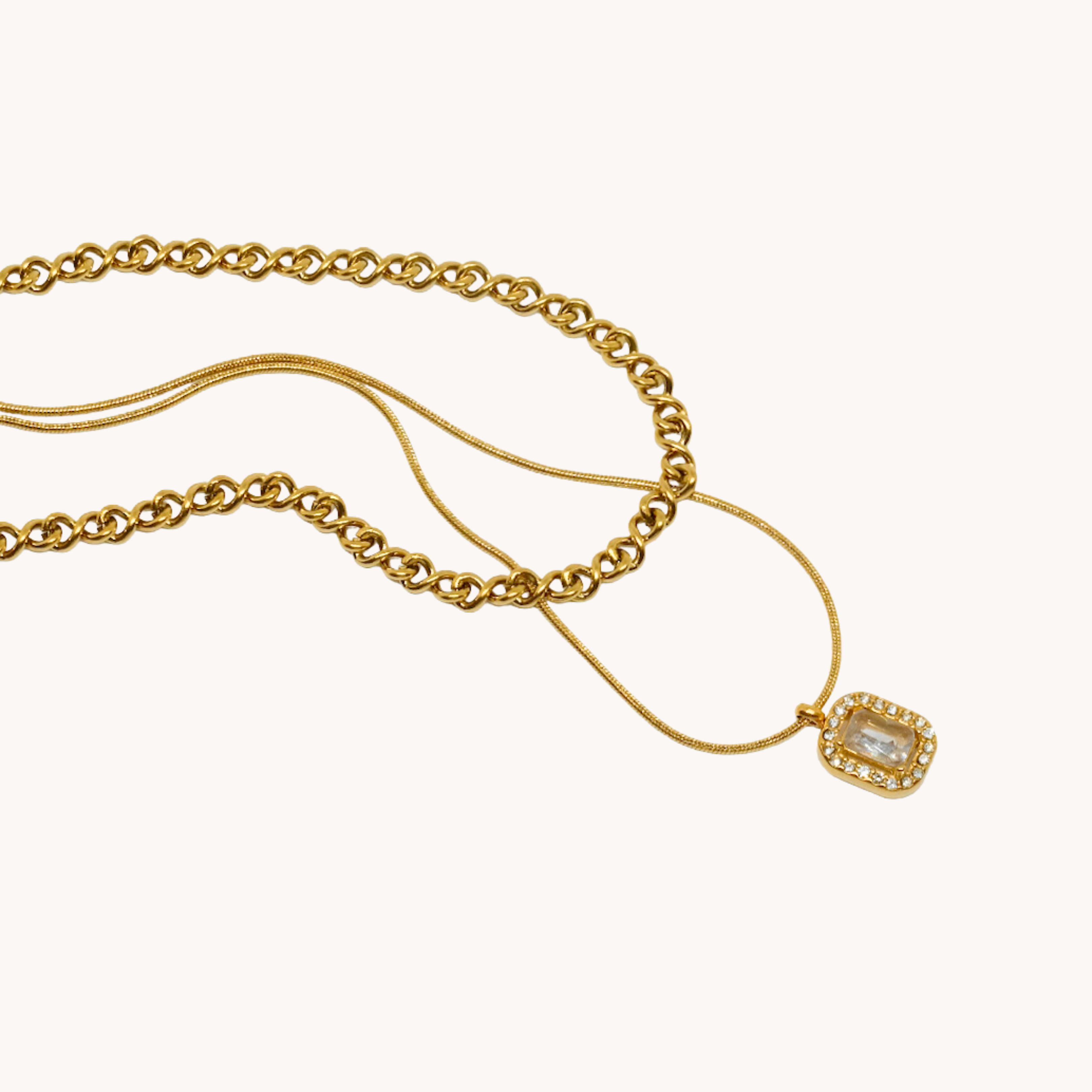 DOPPIA COLLANA ZIRCONE