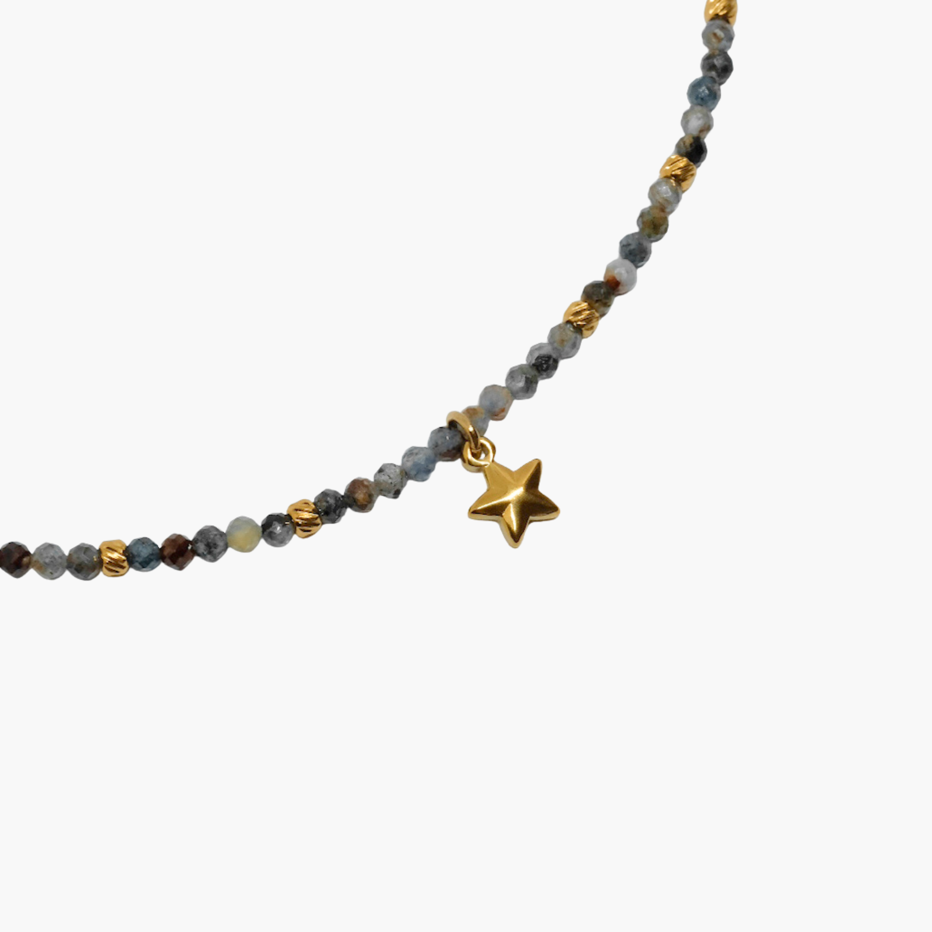 GIROCOLLO PERLINE CON STELLA