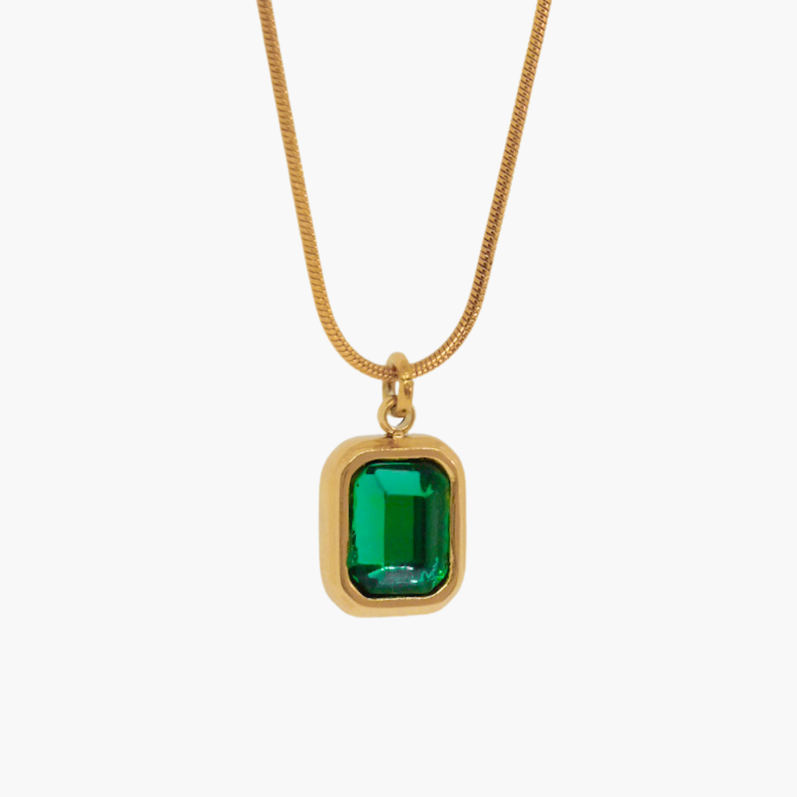 COLLANA ZIRCONE VERDE