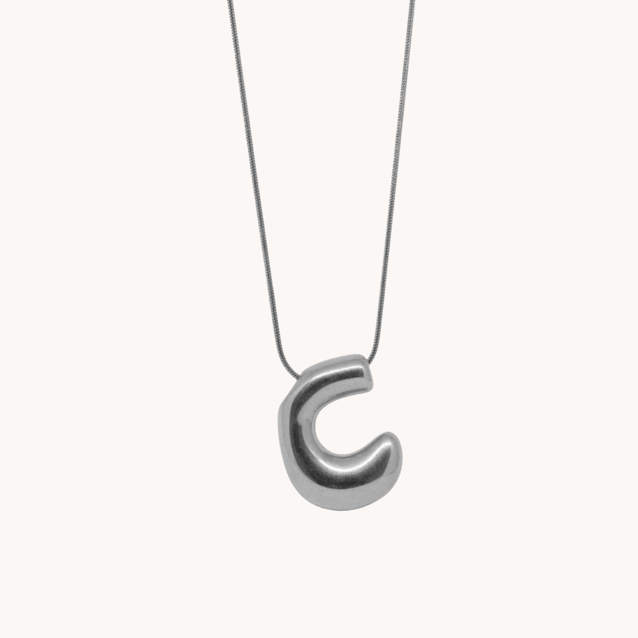 COLLANA LETTERA BOMBATA