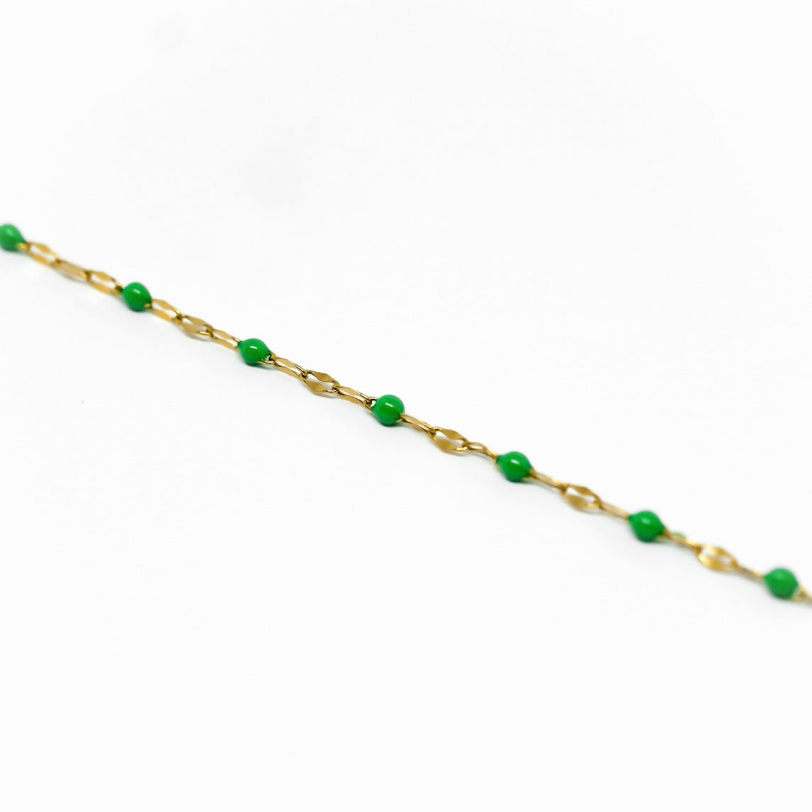 BODY CHAIN ORO/VERDE - Regolabile