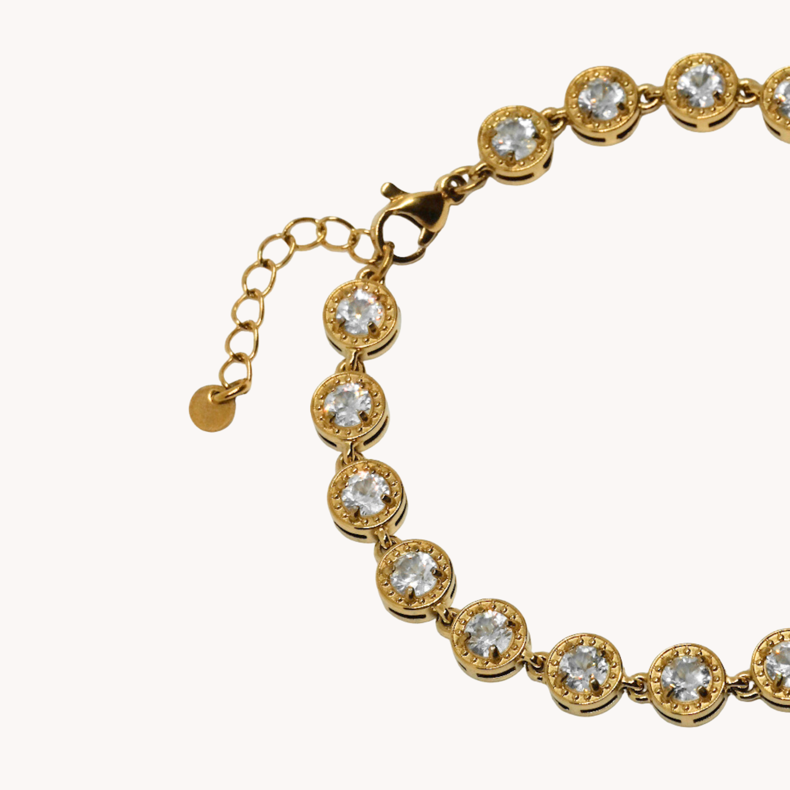 BRACCIALE TENNIS ORO