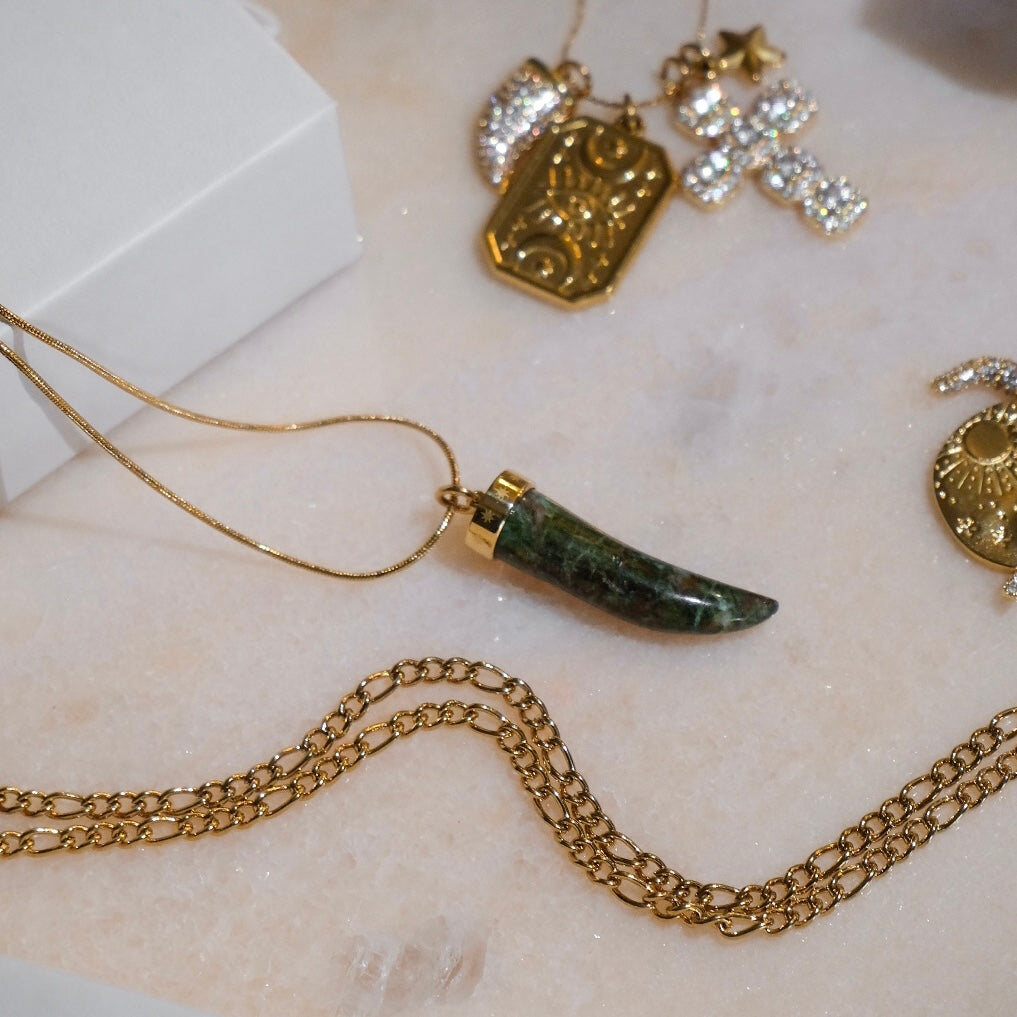 COLLANA CORNO VERDE