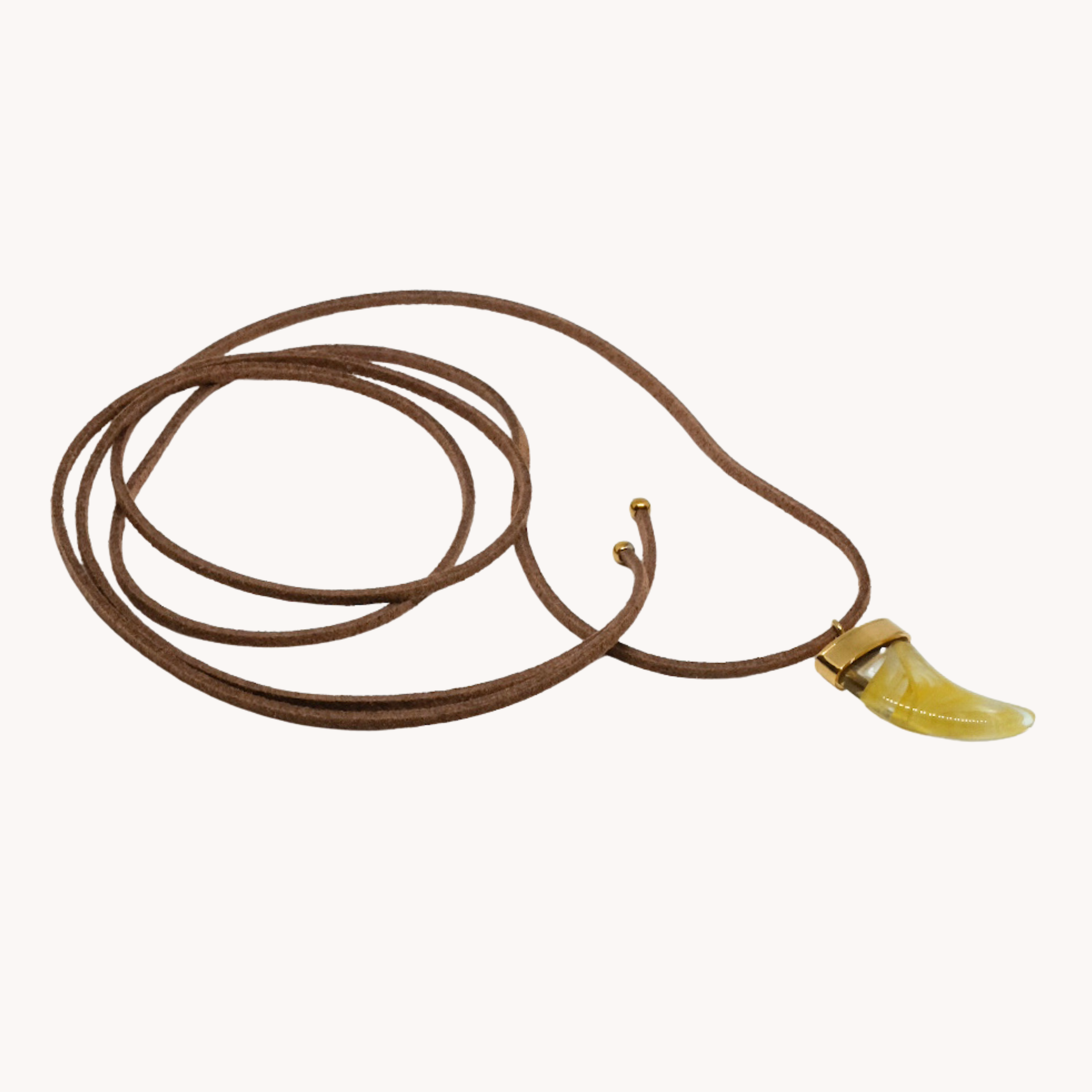 CHOKER FILO SCAMOSCIATO CORNO