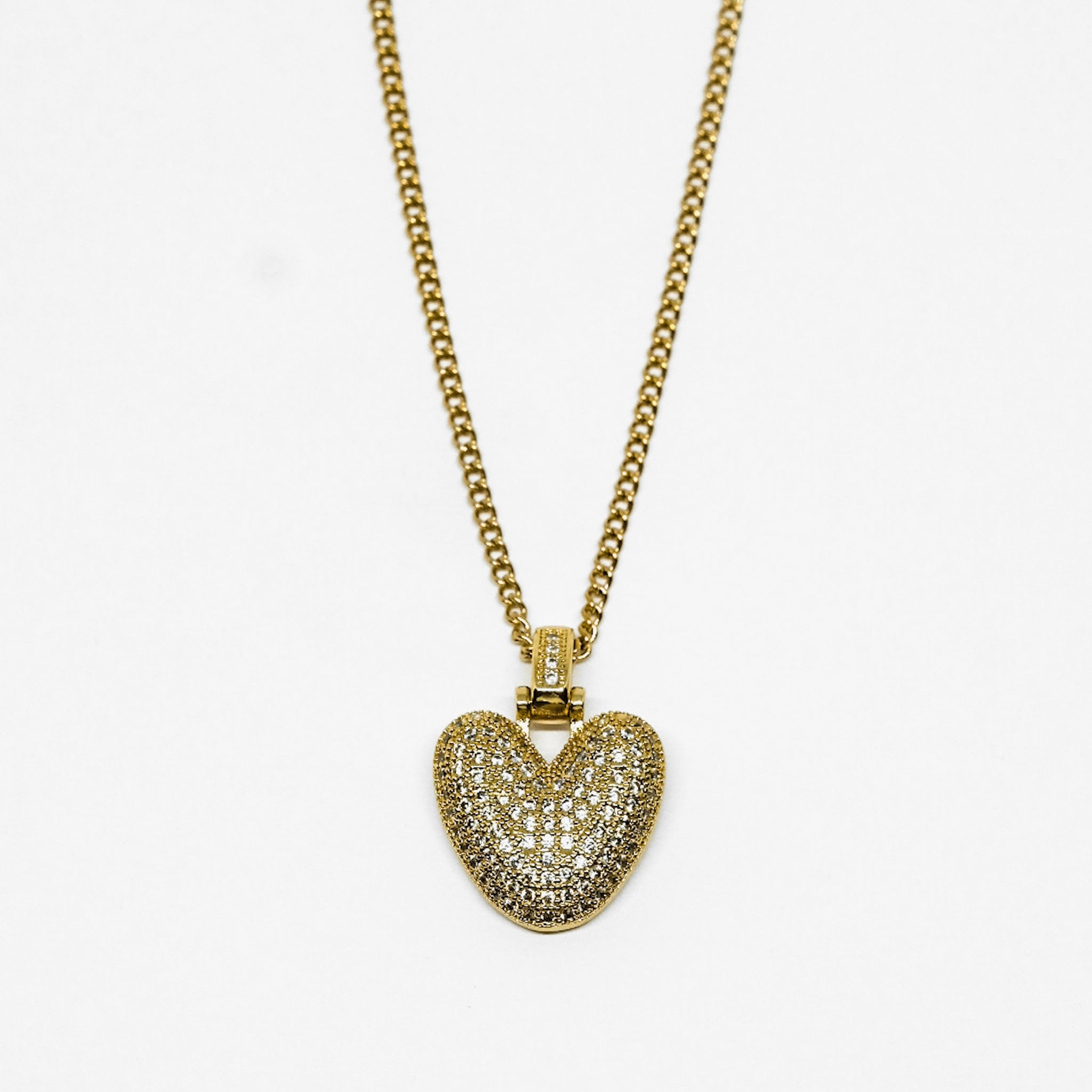 COLLANA LETTERA ZIRCONATA ORO