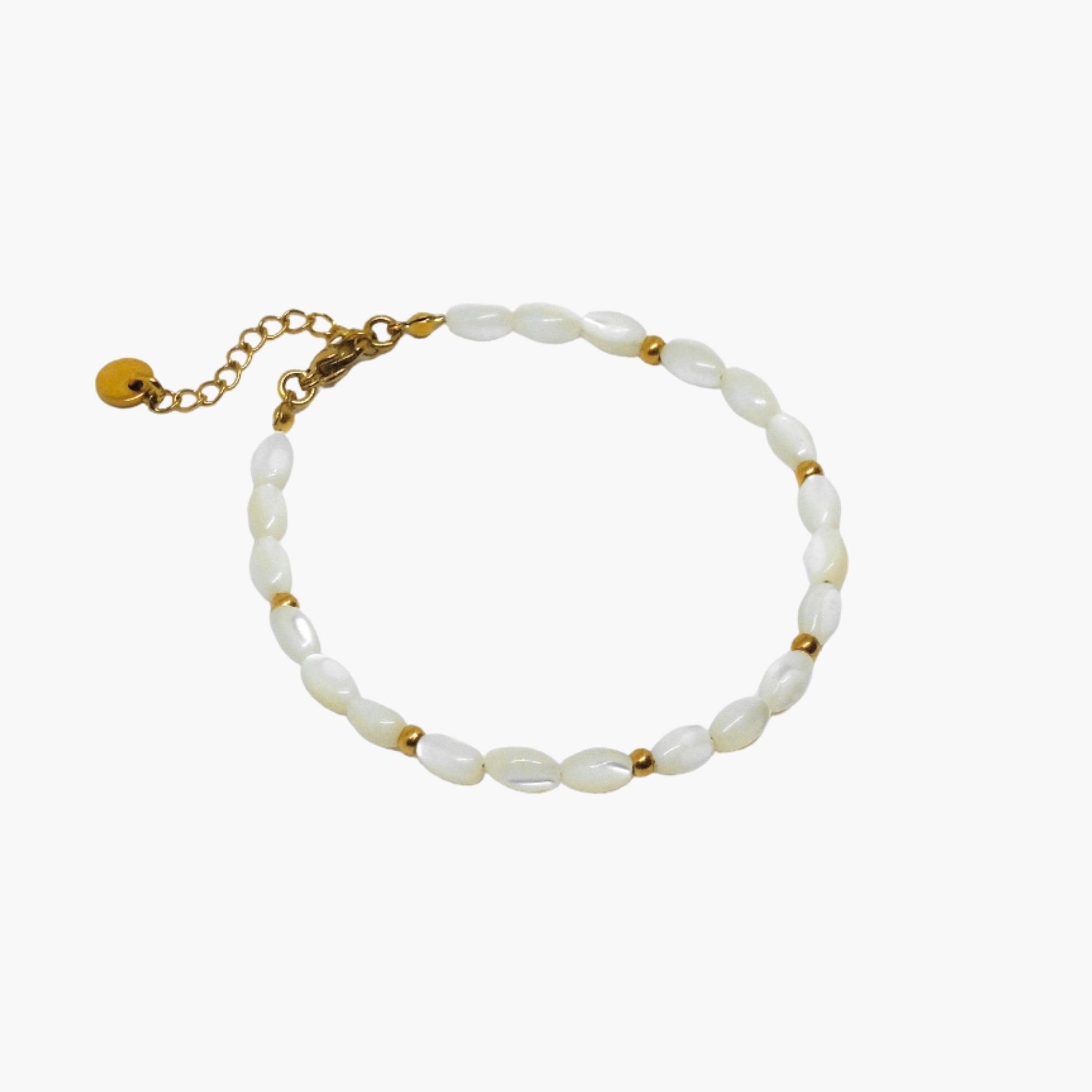 BRACCIALE PERLINE OVALI
