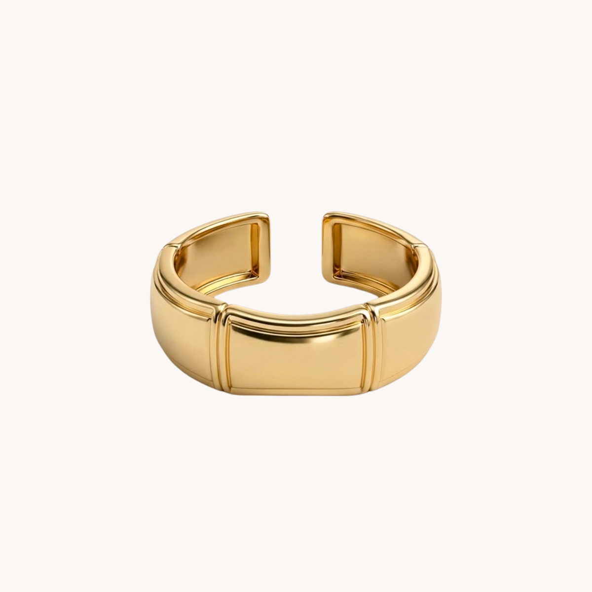 Anello Armery Bold Design Geometrico oro - VANDEM