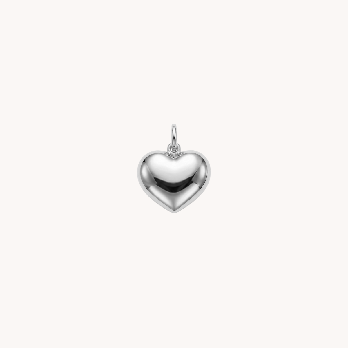 Ciondolo cuore bombato 3D Pure Love argento - VANDEM