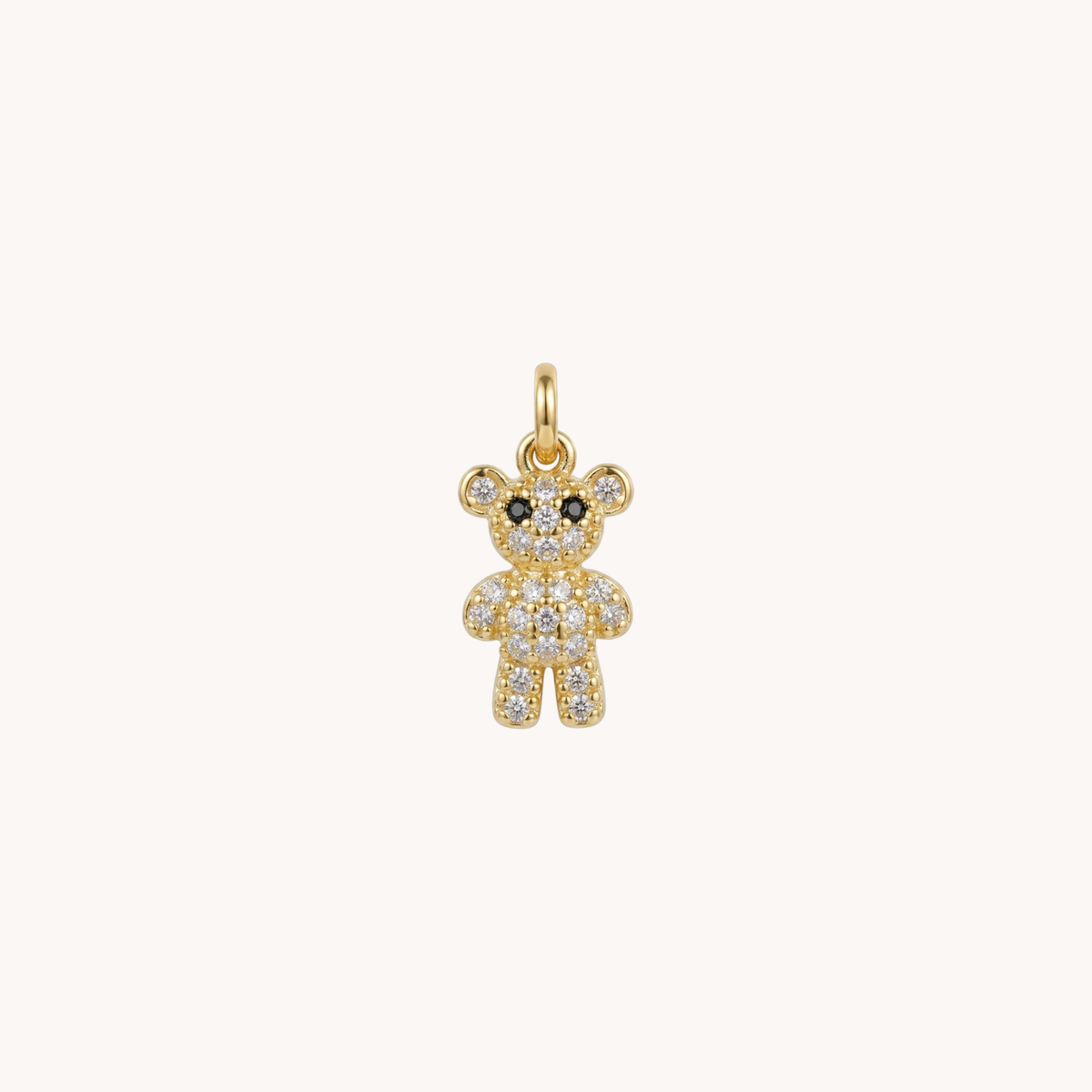Ciondolo orsetto con zirconi bianchi Teddy Sparkling - VANDEM