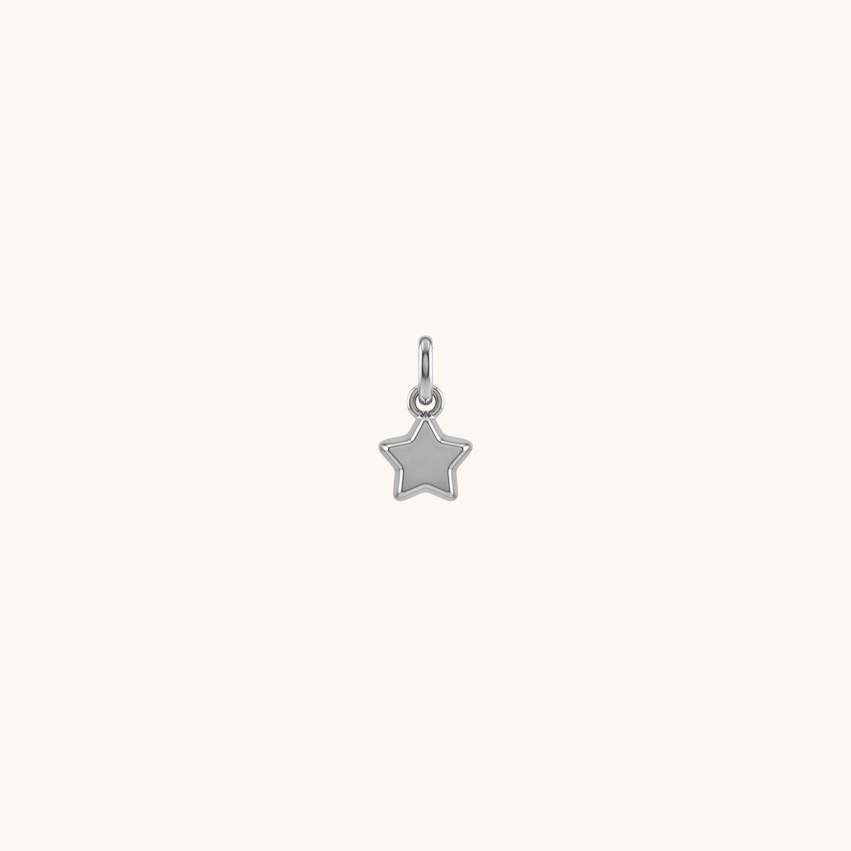 Ciondolo stella mini bombata argento - VANDEM