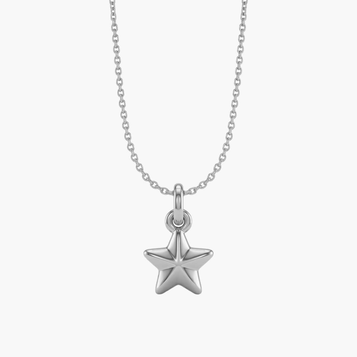 Collana Bold Star con Stella Bombata argento - VANDEM