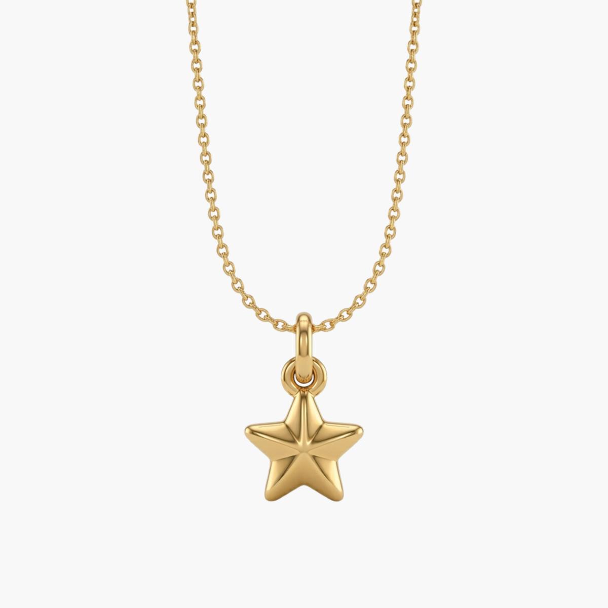 Collana Bold Star con Stella Bombata oro - VANDEM