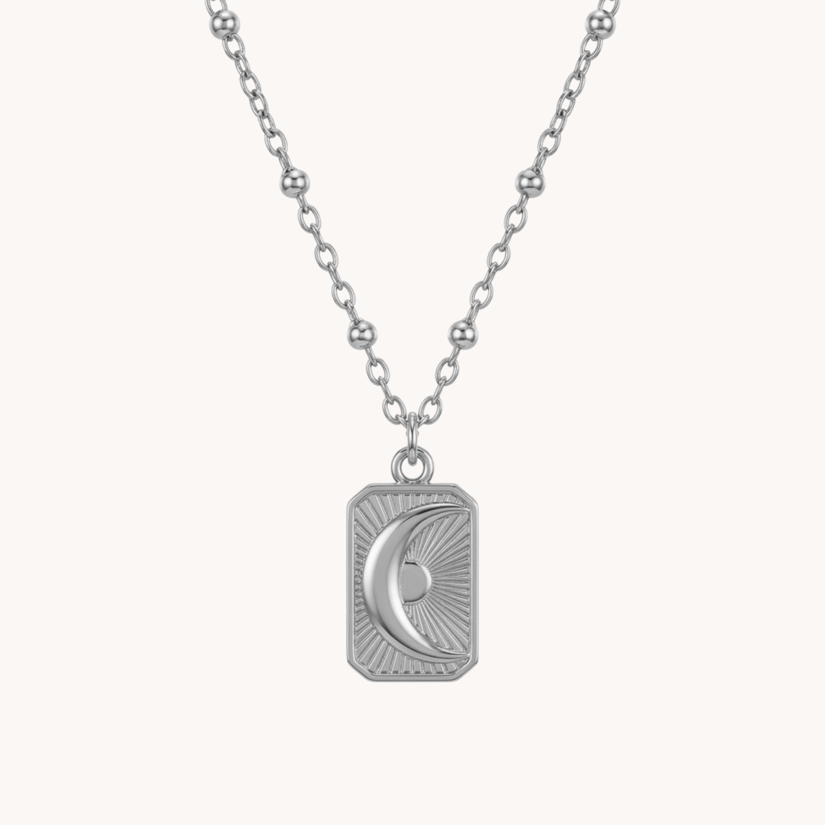 Collana Solar Moon con Sole e Luna argento - VANDEM