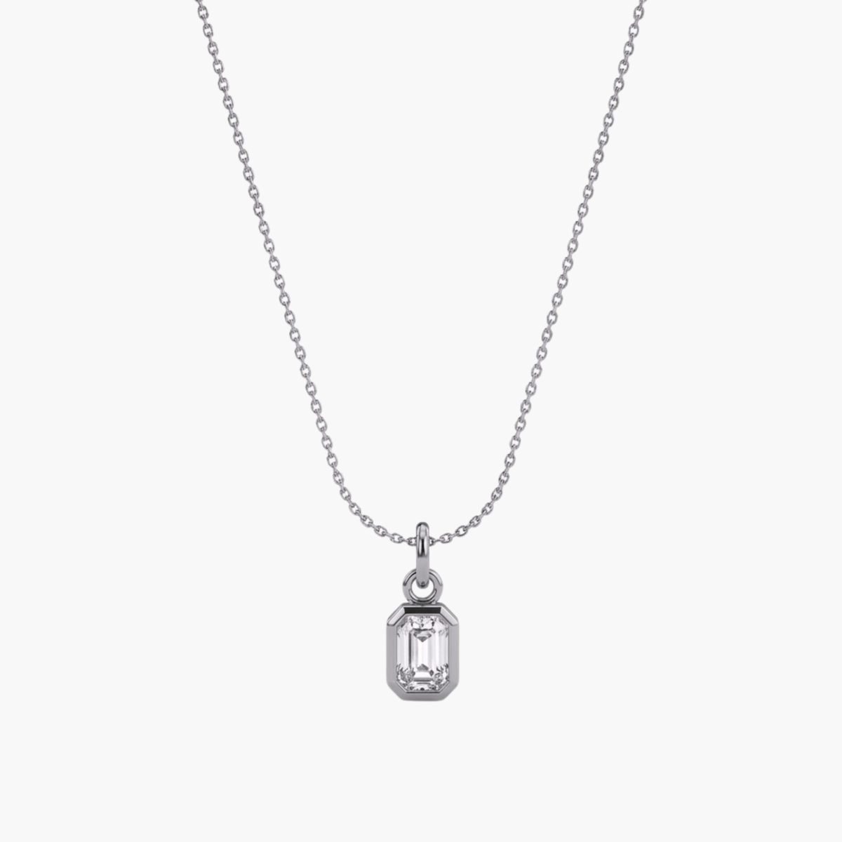 Collana Zircone Mini Bianco argento - VANDEM