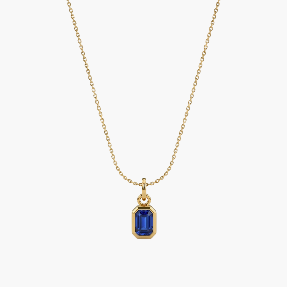 Collana Zircone Mini Blu Zaffiro oro - VANDEM