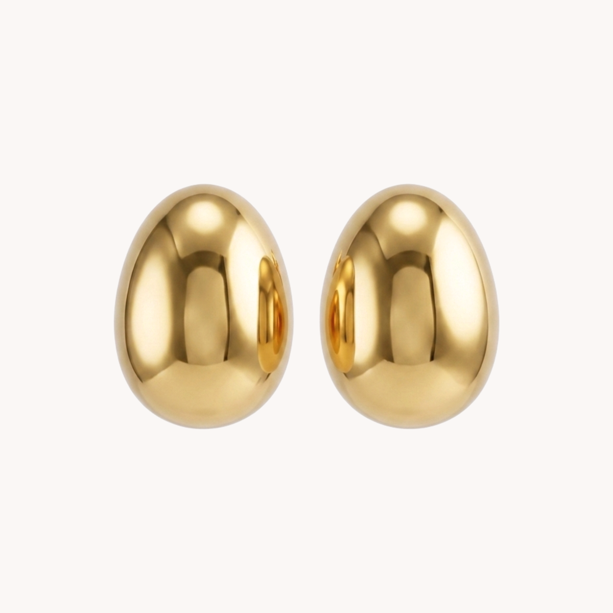 Orecchini Smooth Oval Dome Ovale Liscio - VANDEM
