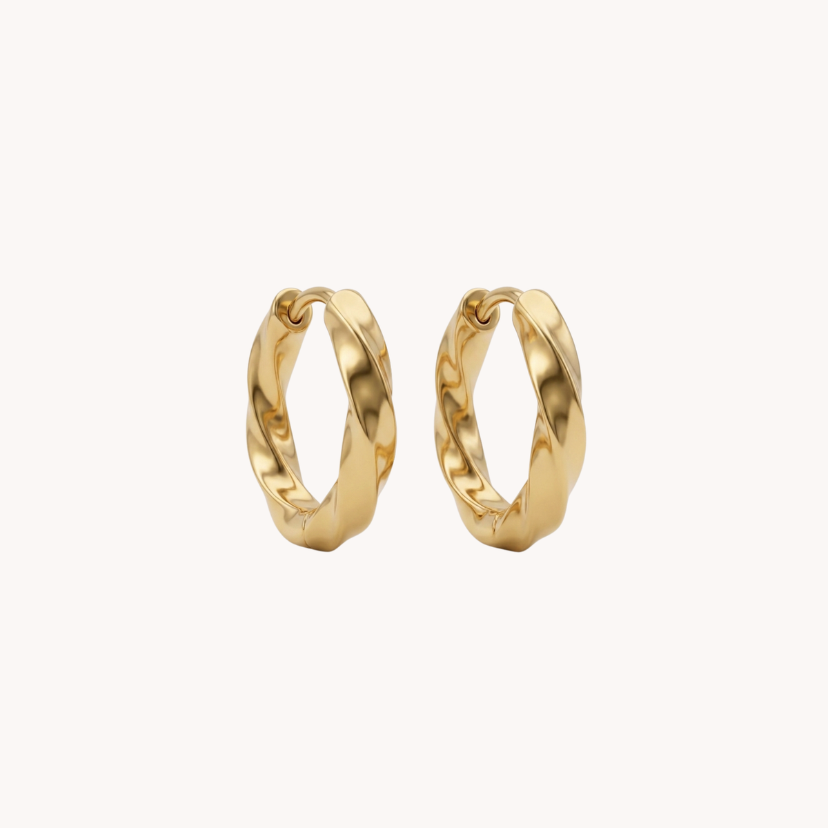 Orecchini Twisted Hoops Torchon Compatti - VANDEM