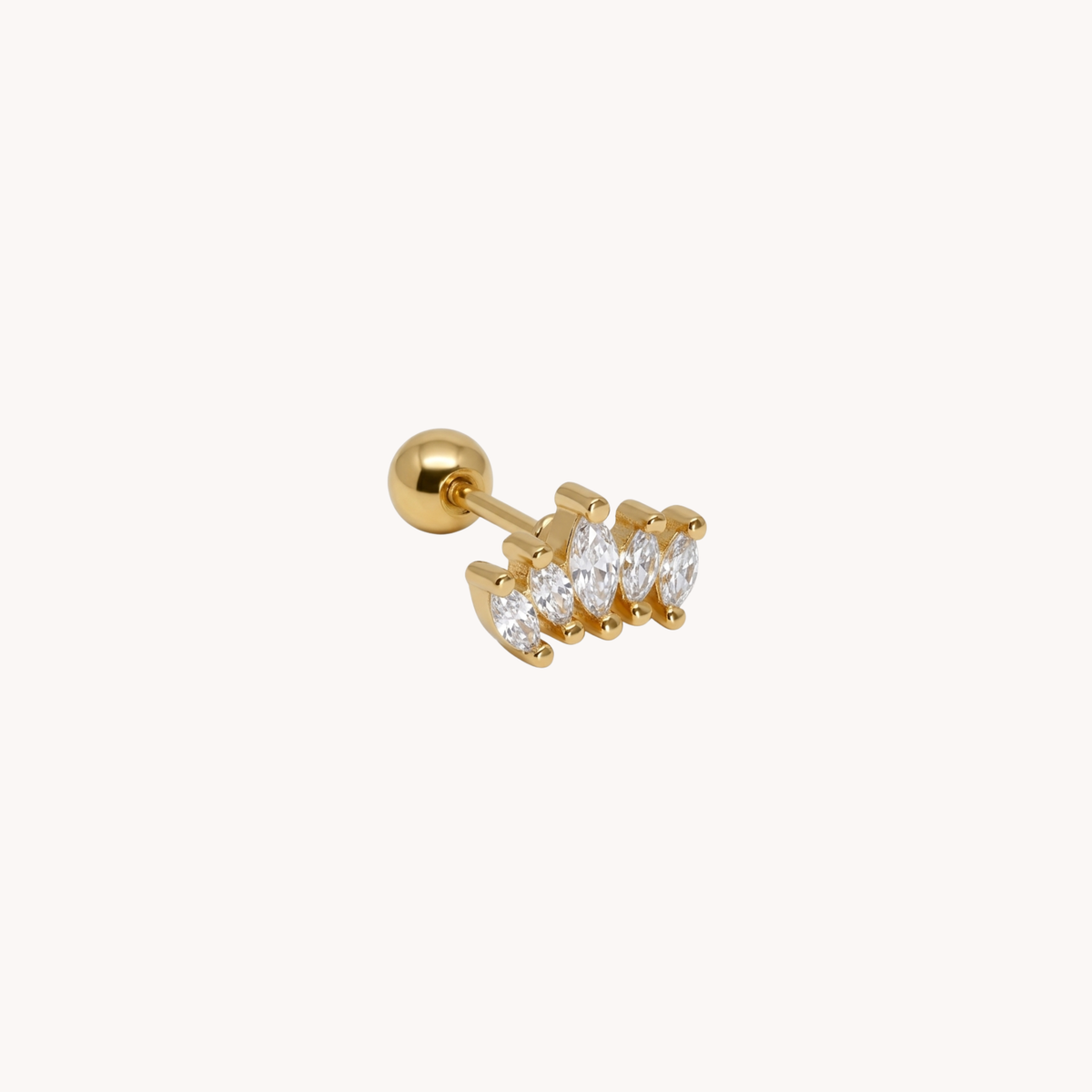 Piercing Royal Peak Corona Zirconi Navette - VANDEM