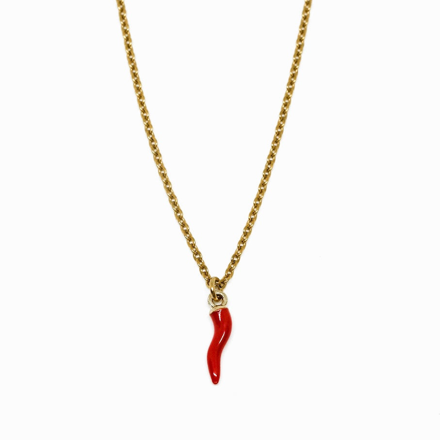 COLLANA CORNETTO ROSSO