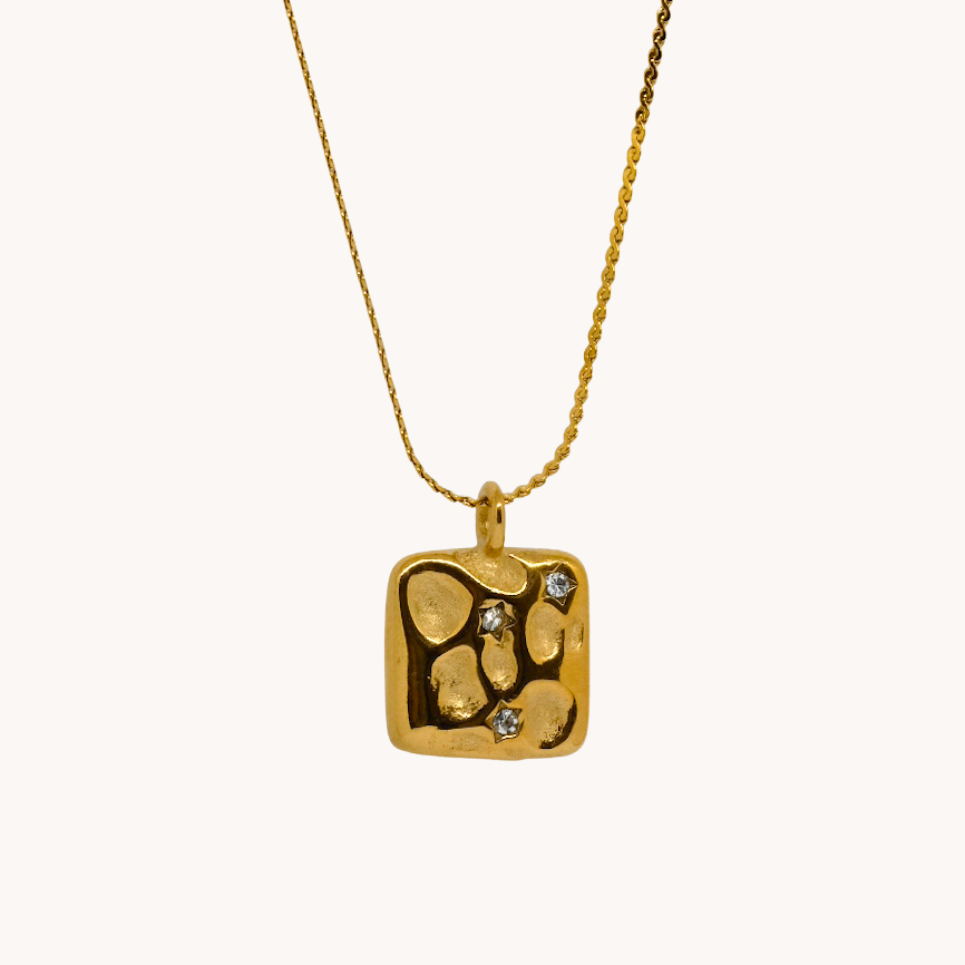 COLLANA MEDAGLIA MARTELLATA