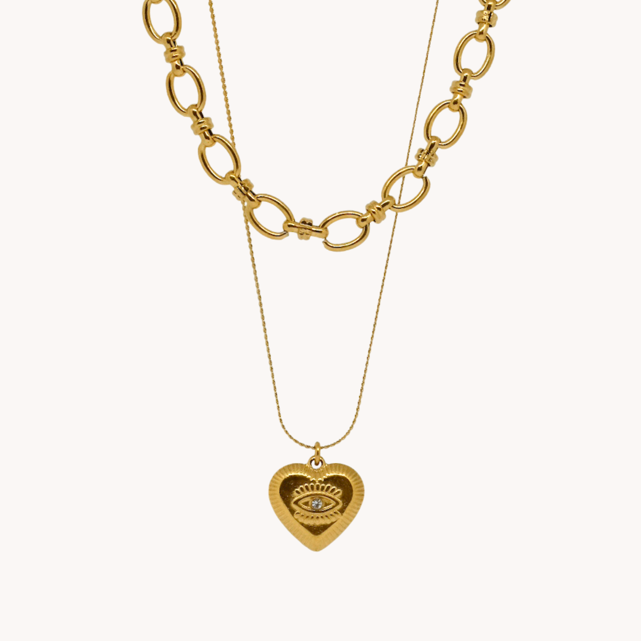 DOPPIA COLLANA CUORE