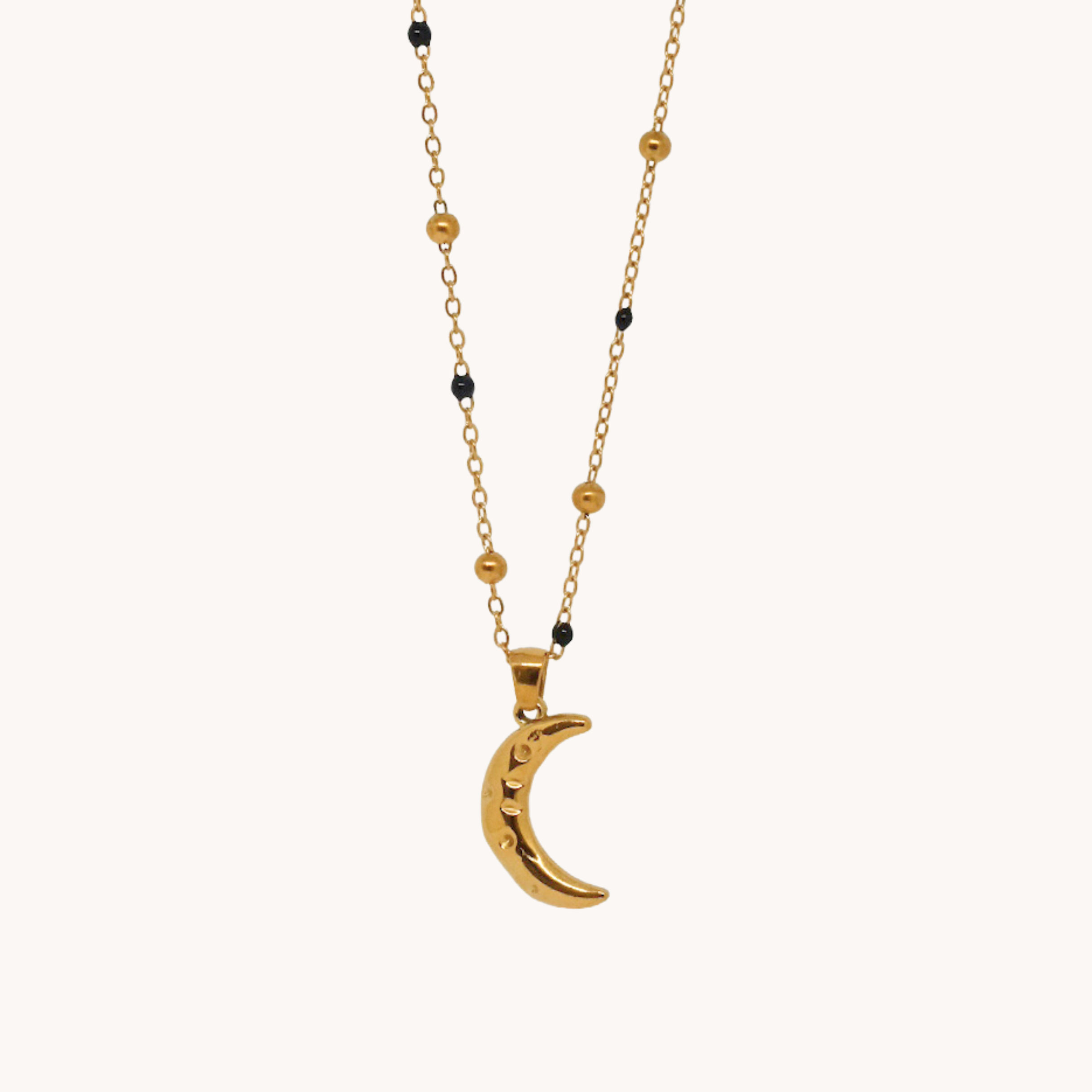 COLLANA LUNA MARTELLATA