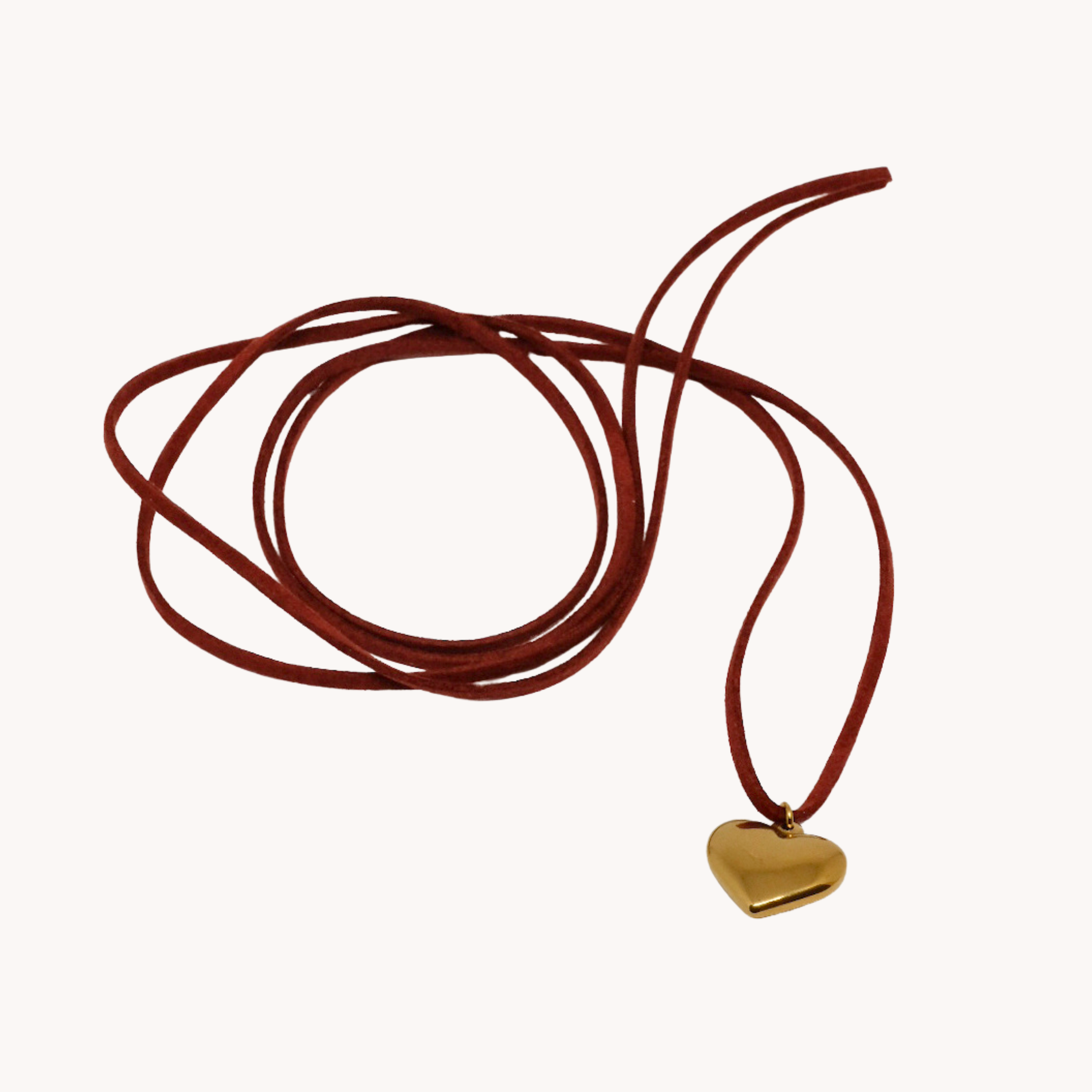 CHOKER SCAMOSCIATO CUORE