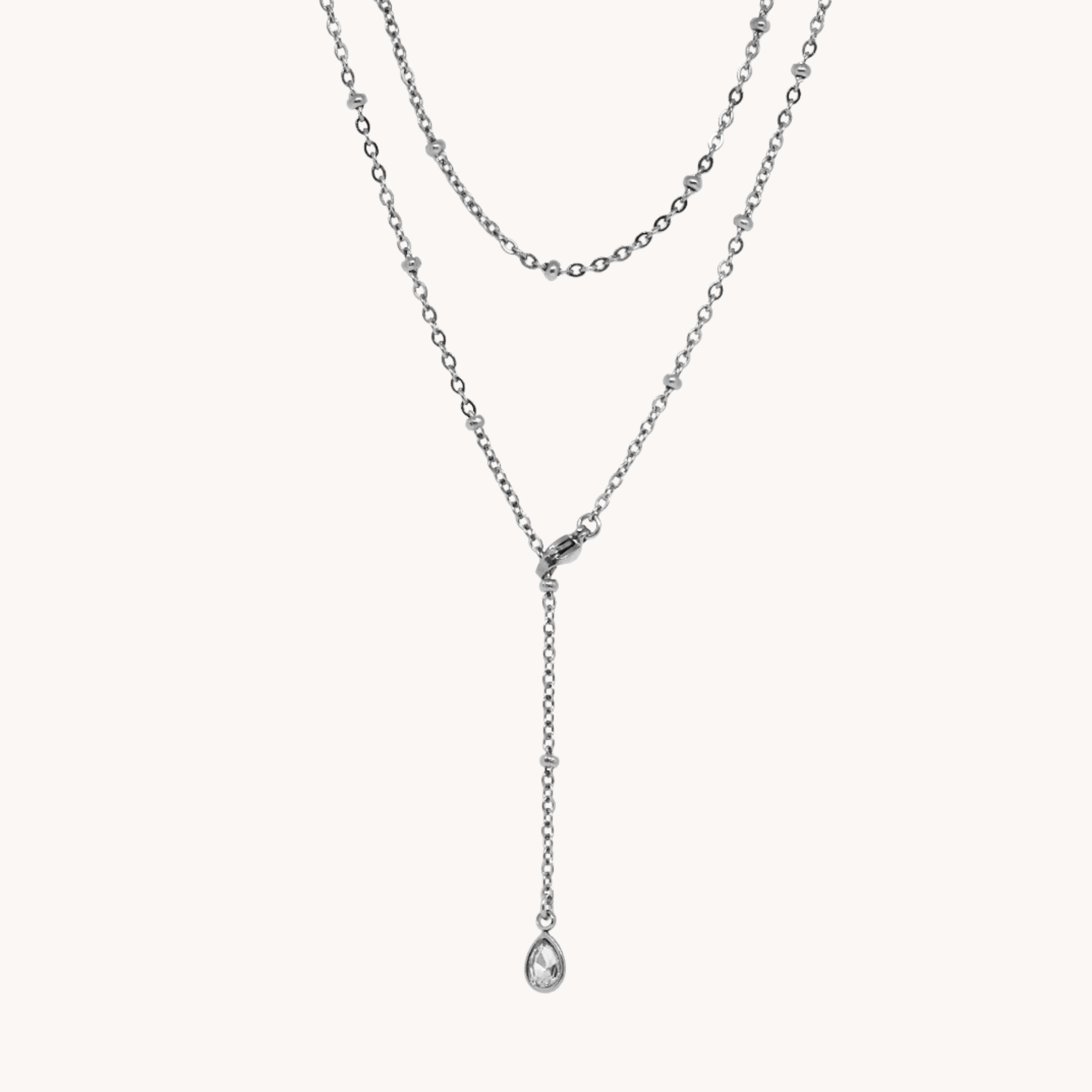 COLLANA ZIRCONE PENDENTE