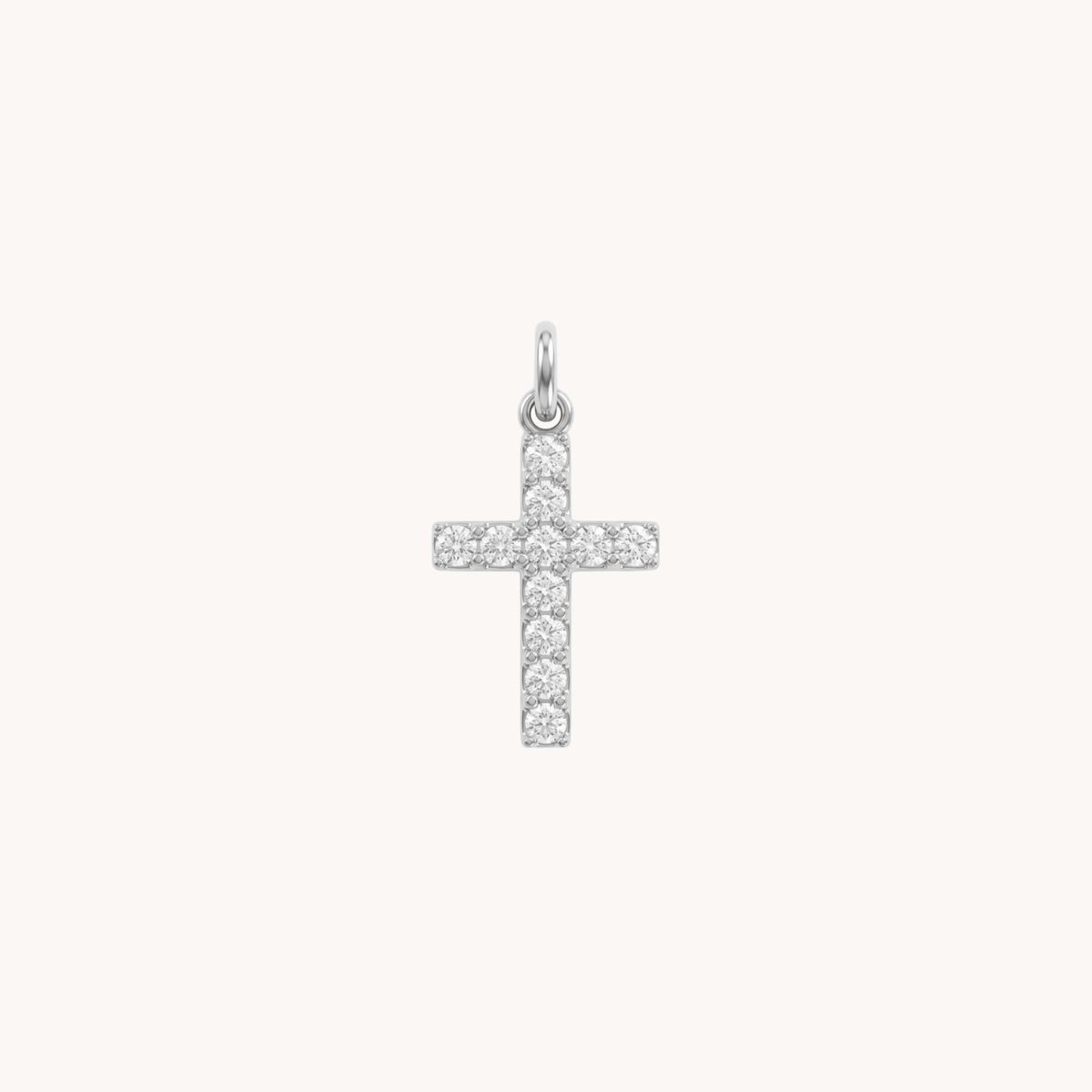 CIONDOLO CROCE MEDIA SPARKLING