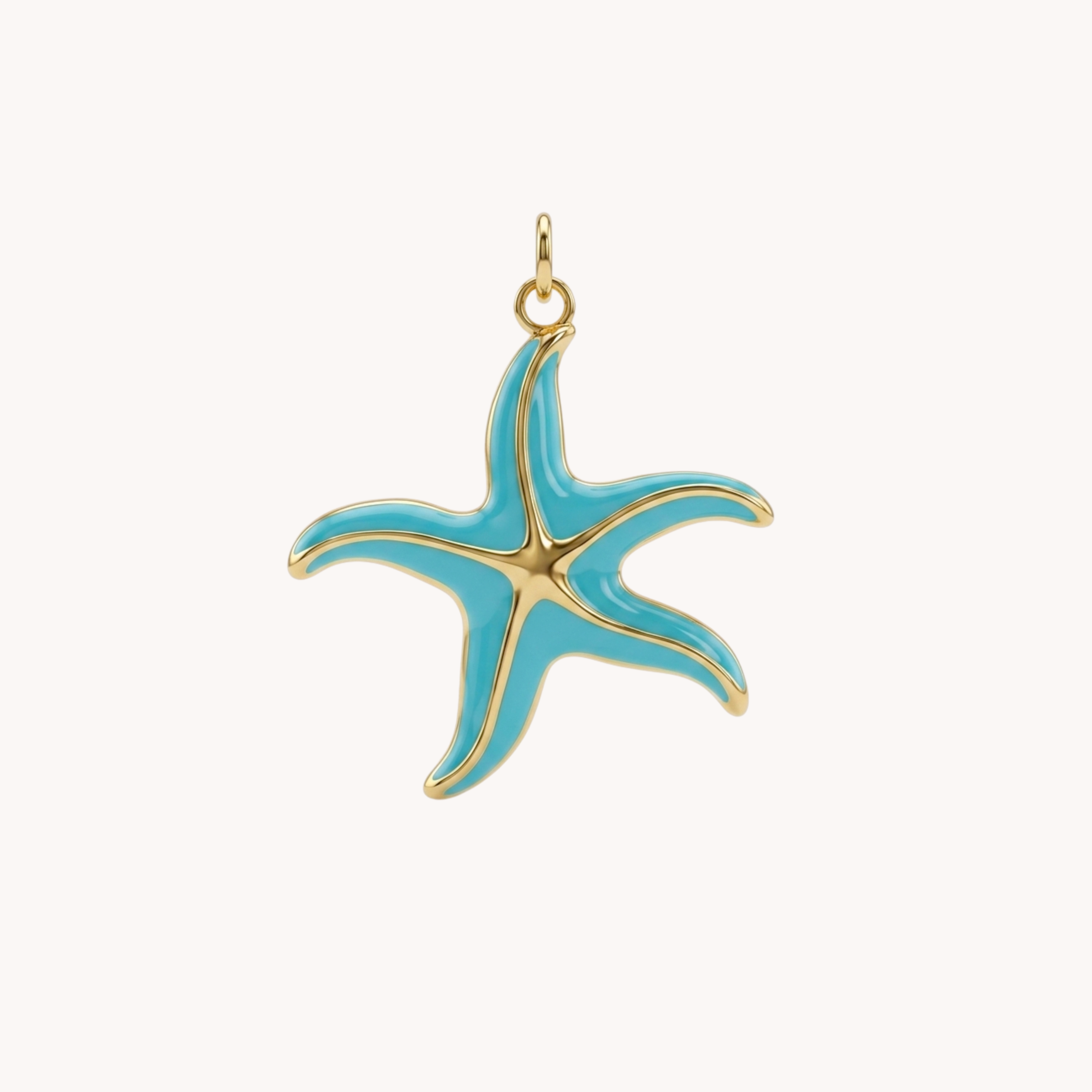 CIONDOLO STELLA MARINA TURCHESE