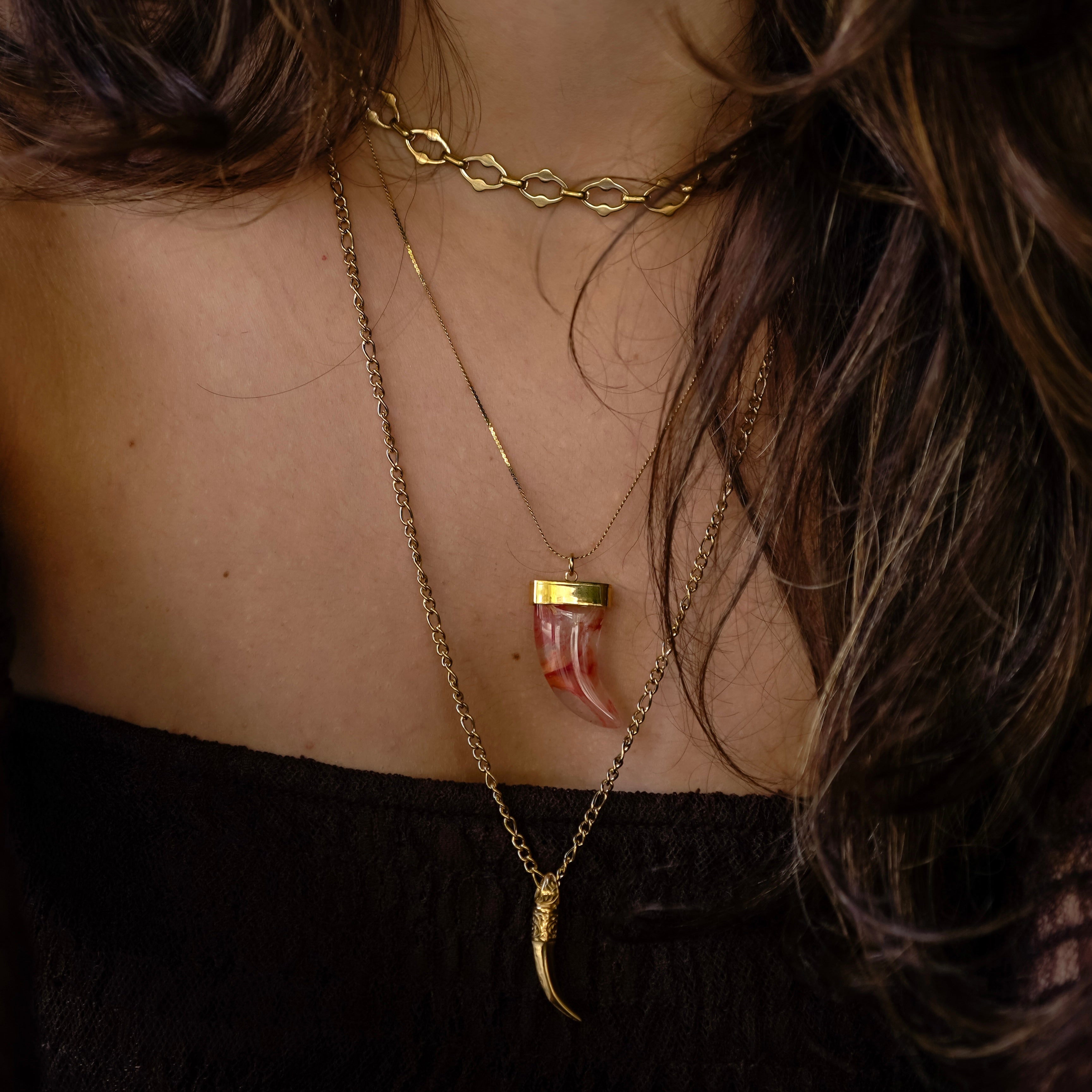COLLANA CORNO VULCANIA