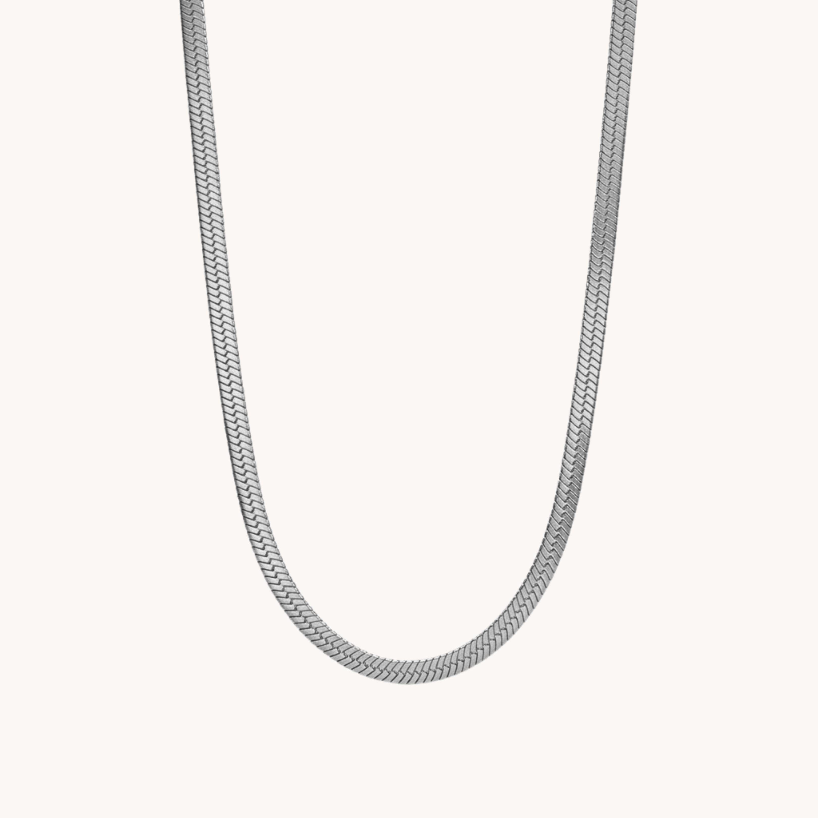 GIROCOLLO SNAKE 2MM - catena piatta in acciaio oro waterproof 2mm