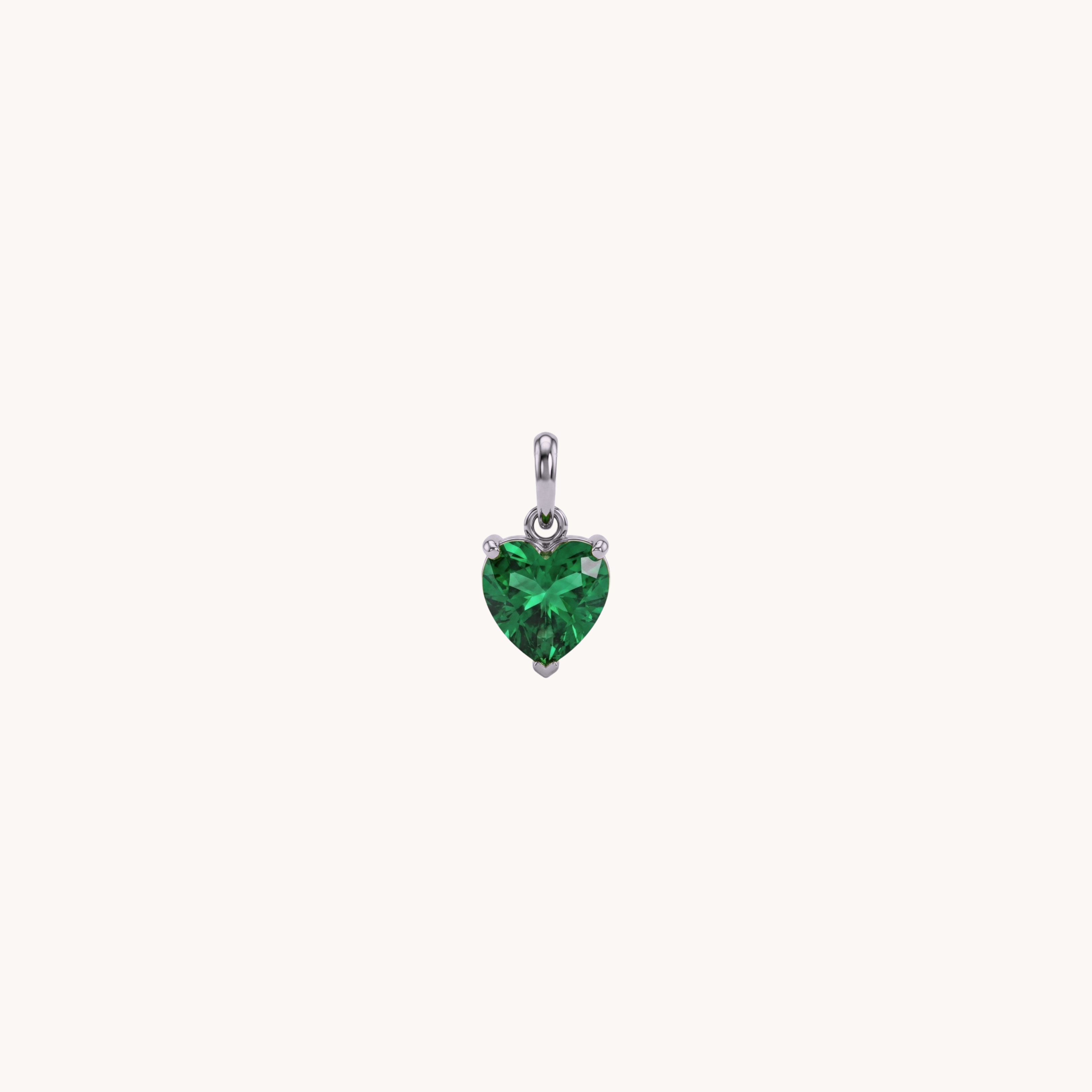 CIONDOLO CUORE VERDE