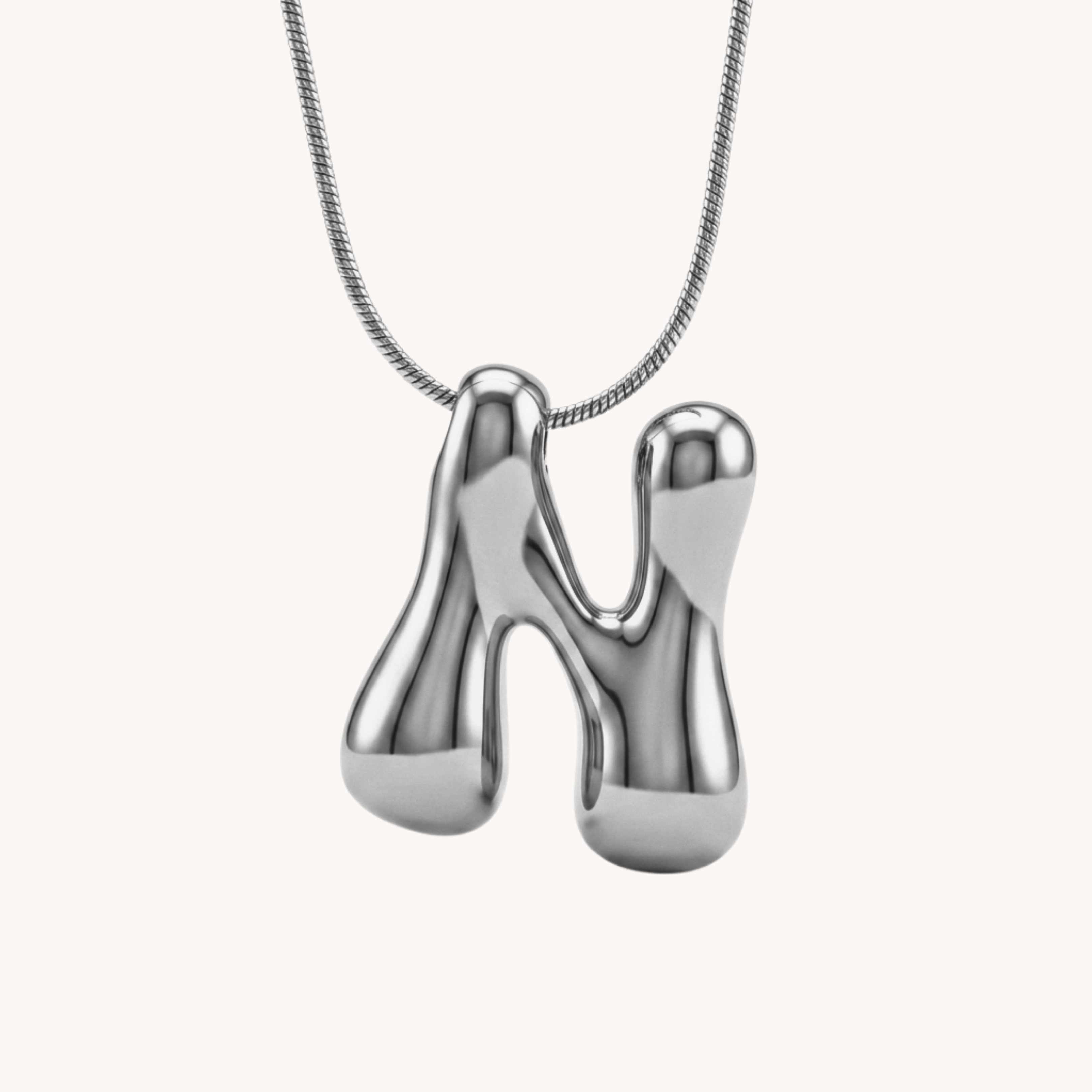 COLLANA IDENTITY IN ACCIAIO - scegli la tua lettera