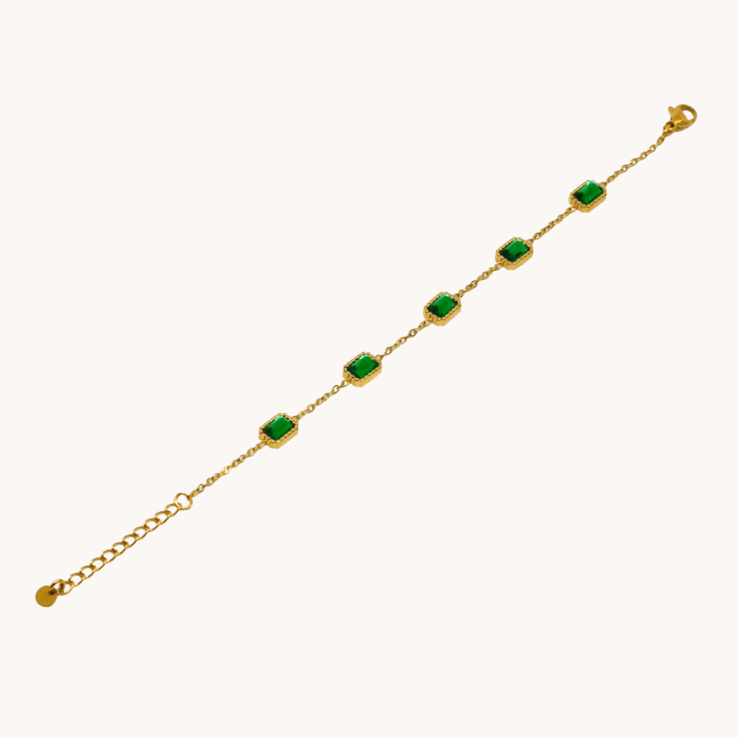BRACCIALE ZIRCONI VERDI