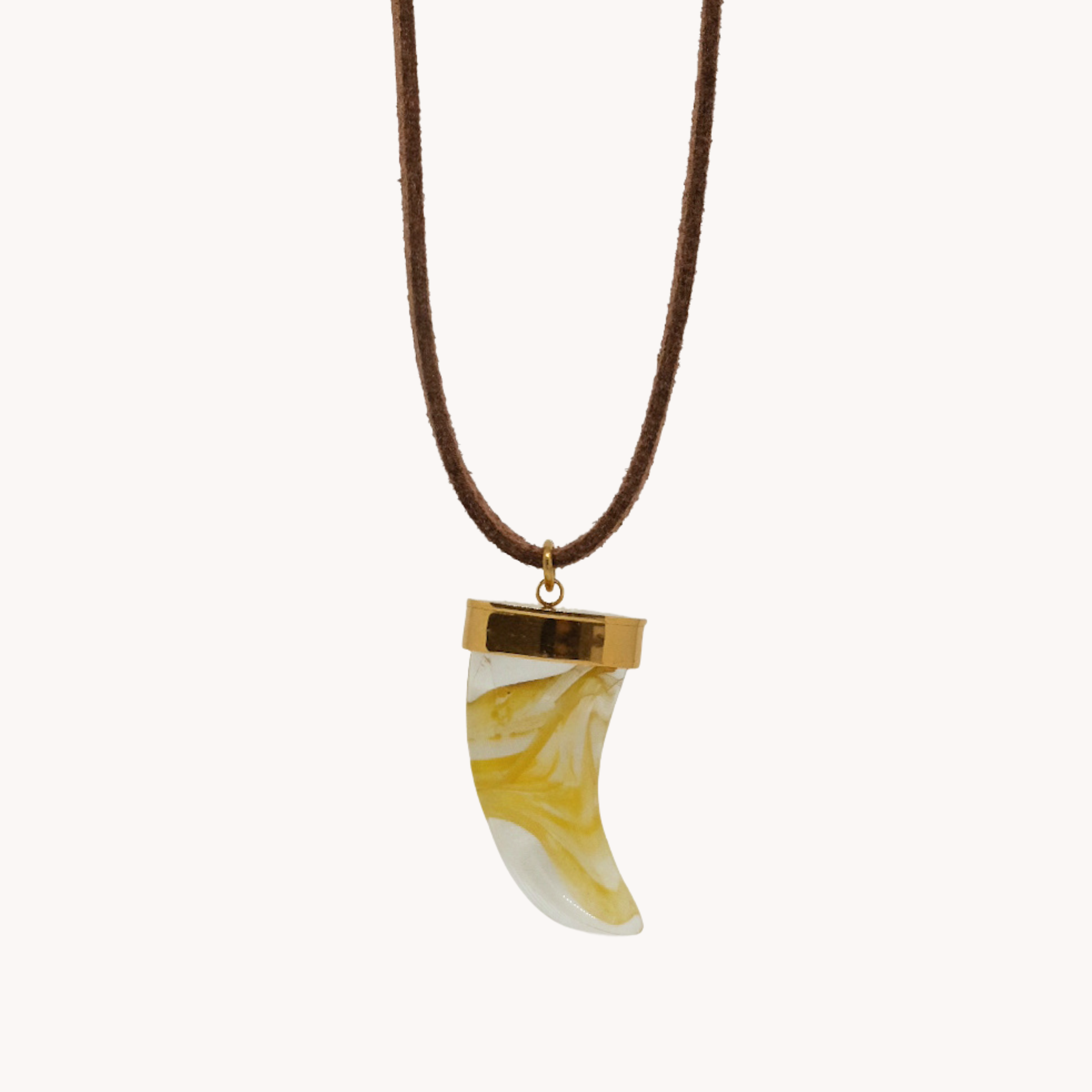 CHOKER FILO SCAMOSCIATO CORNO