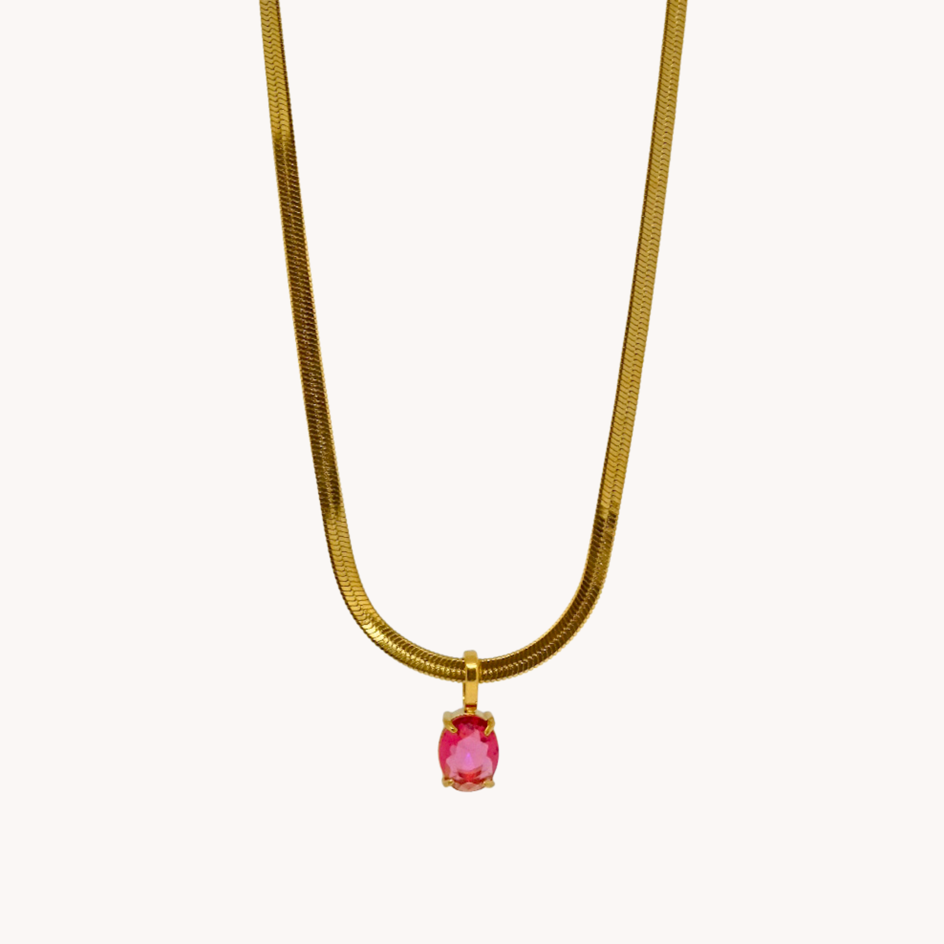 COLLANA SNAKE RUBY