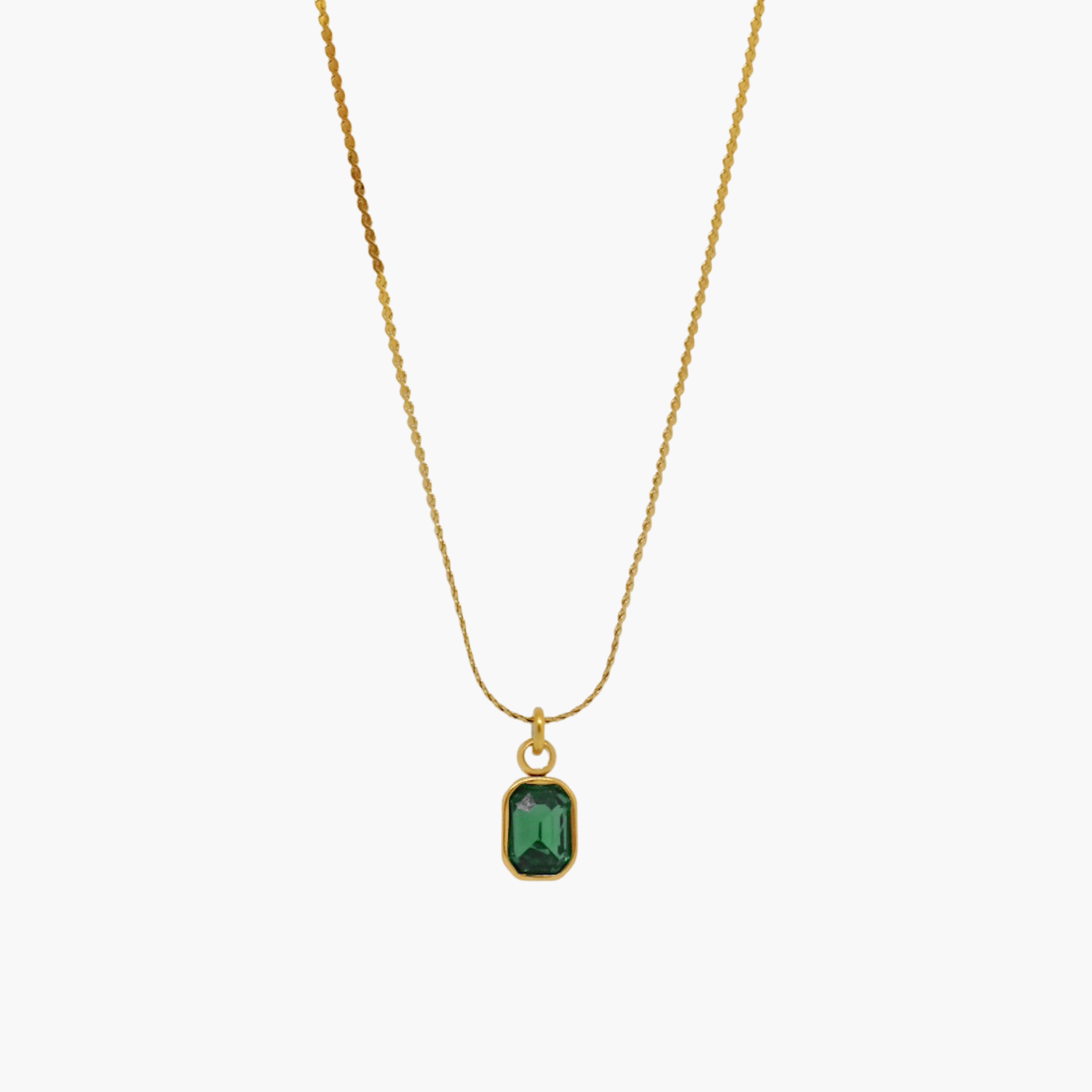 COLLANA ZIRCONE MINI VERDE
