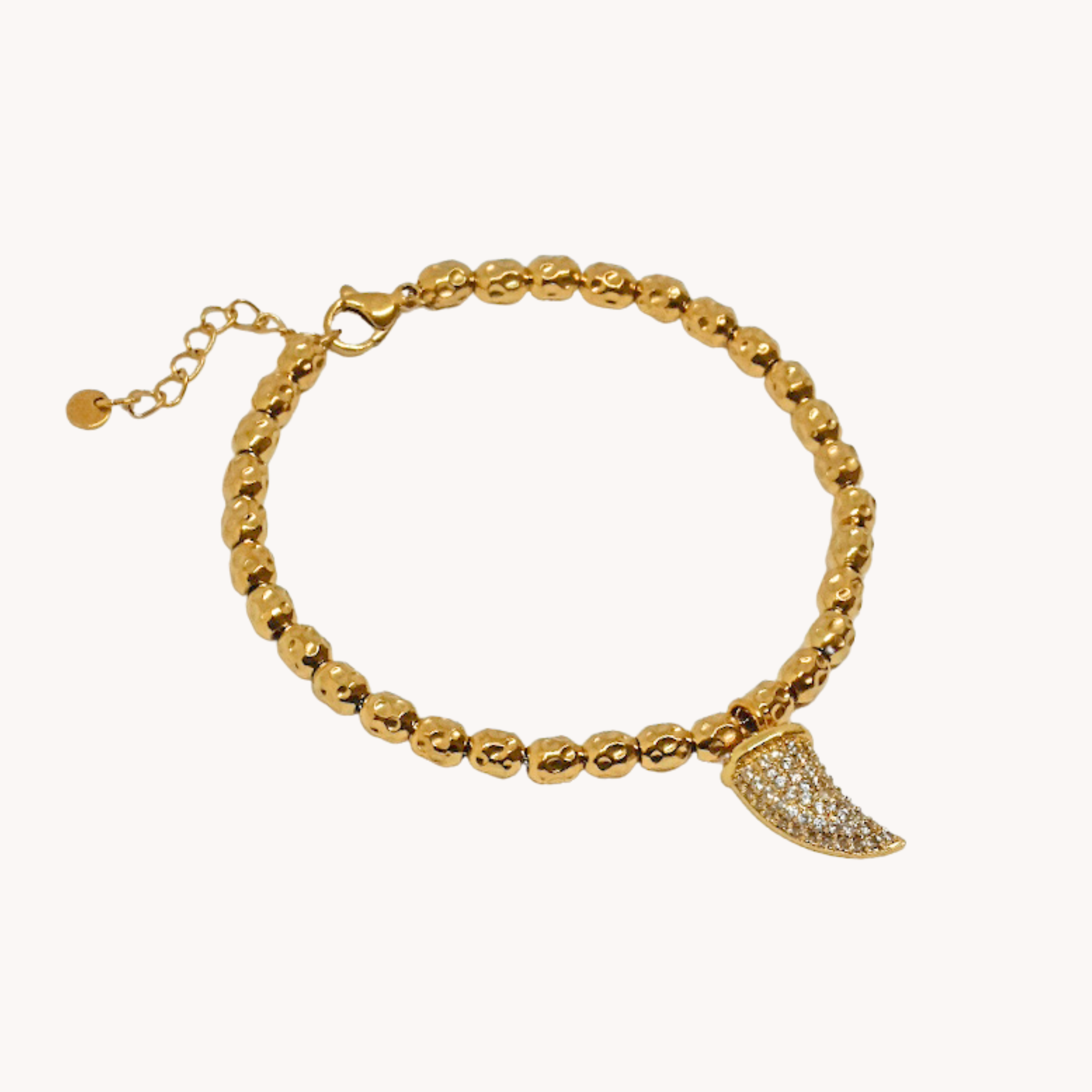 BRACCIALE PERLINE CORNO