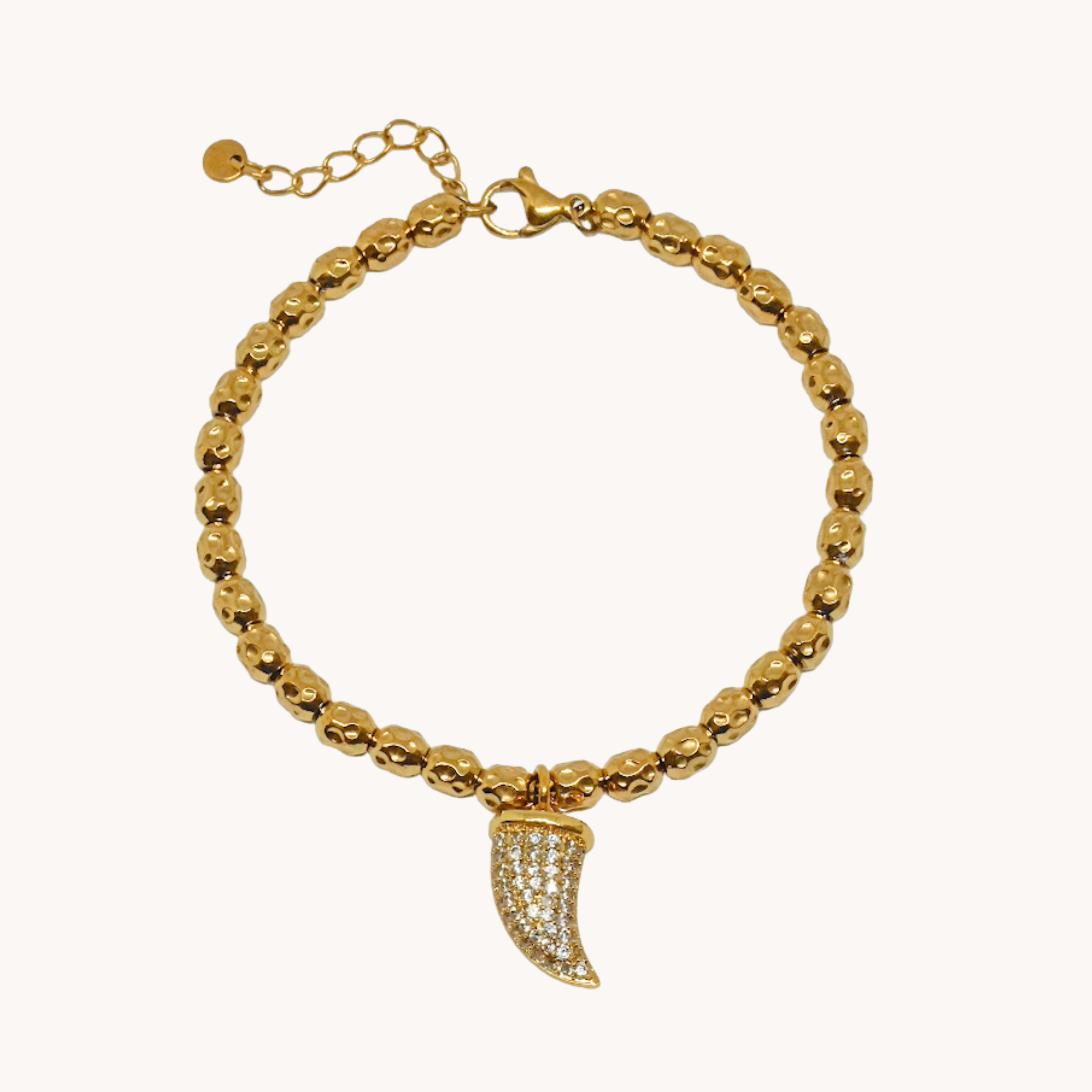 BRACCIALE PERLINE CORNO