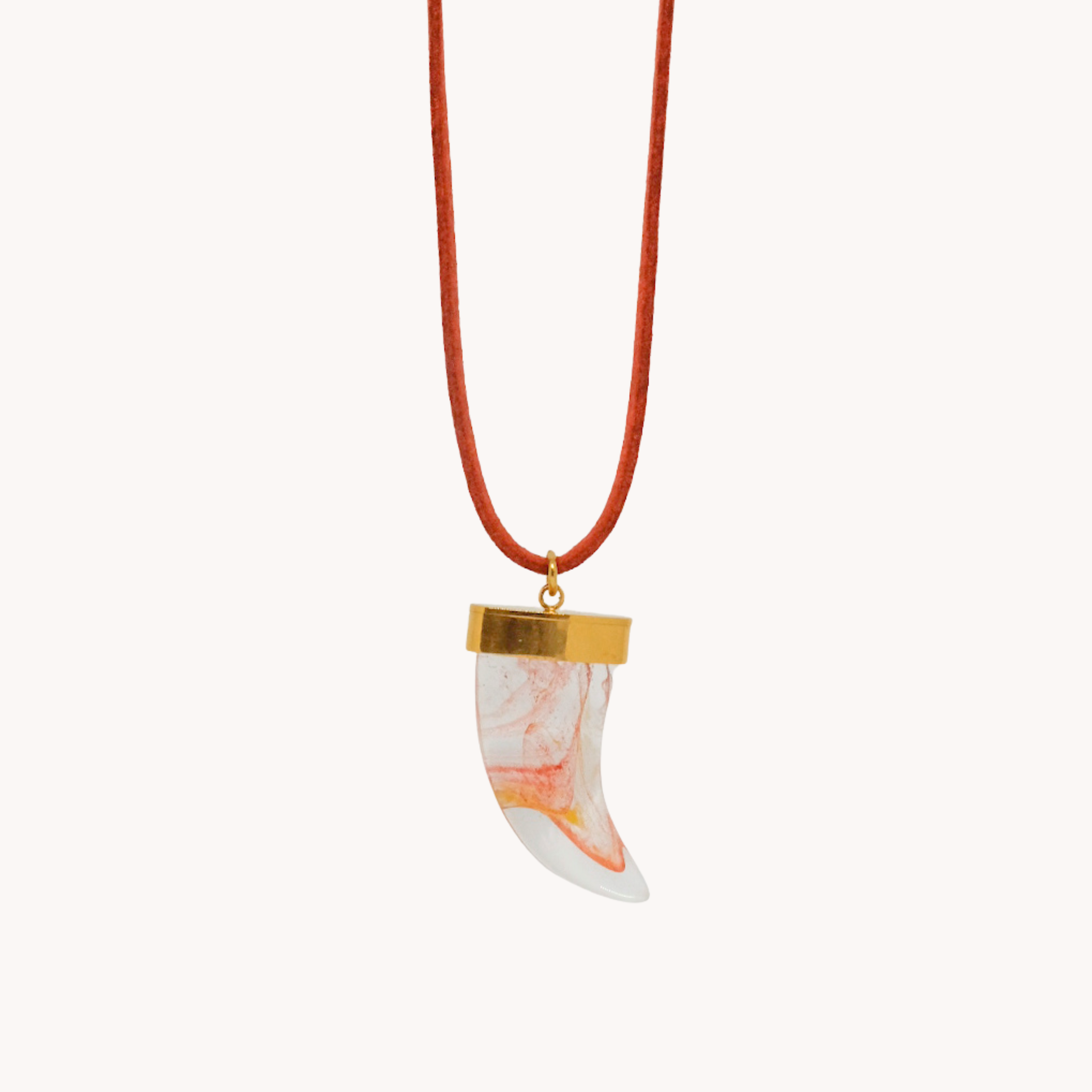 CHOKER FILO SCAMOSCIATO CORNO