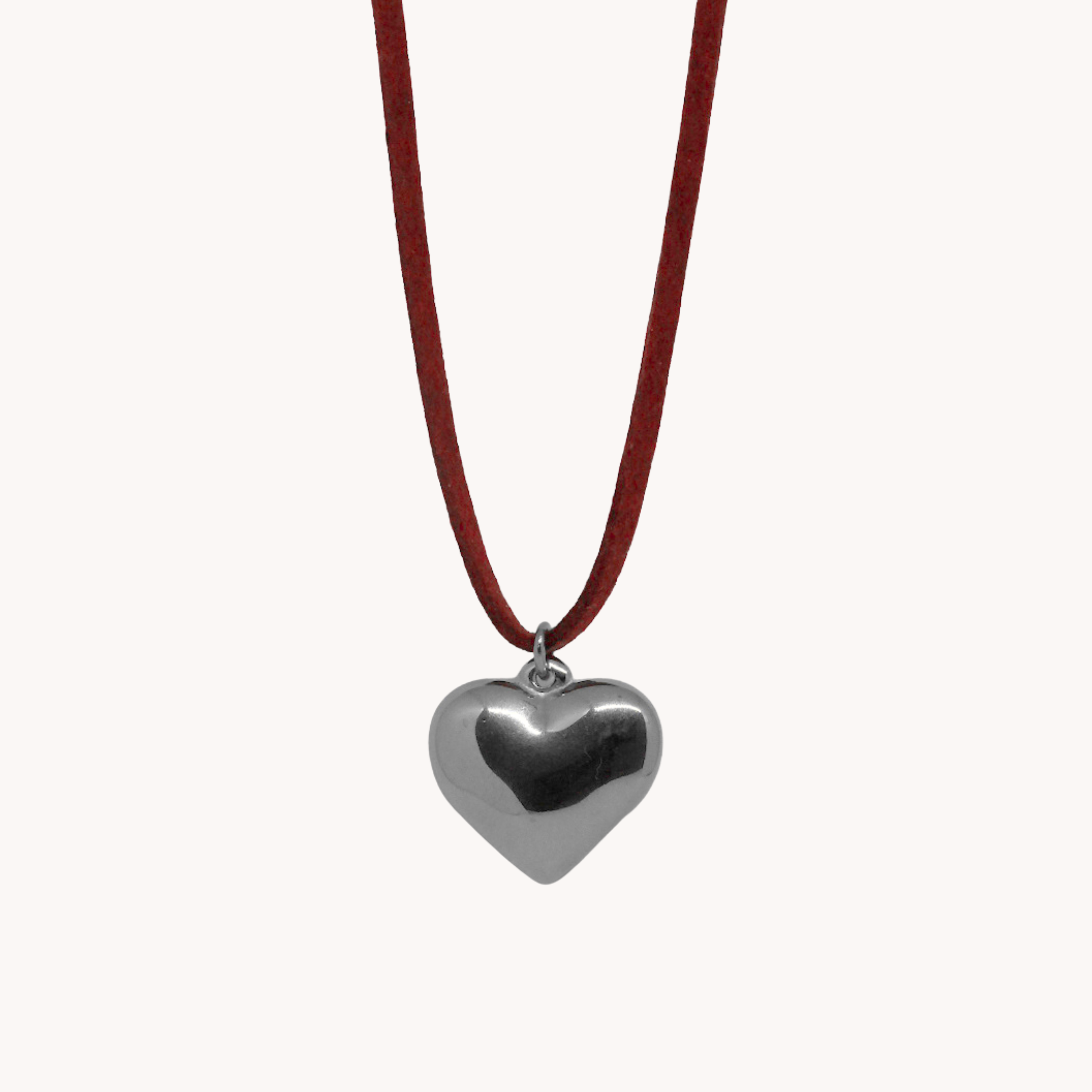 CHOKER SCAMOSCIATO CUORE