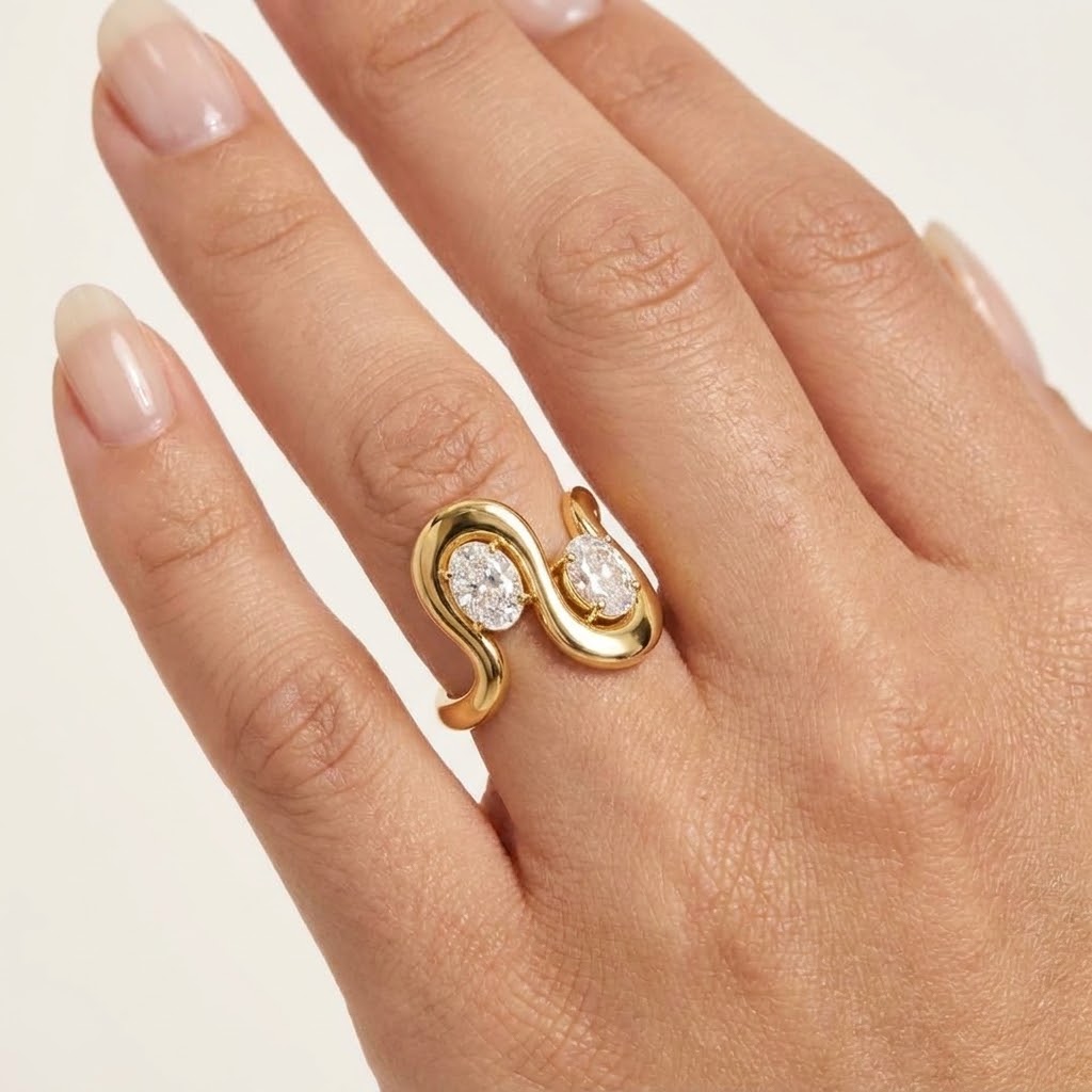 ANELLO GOLDEN WAVE