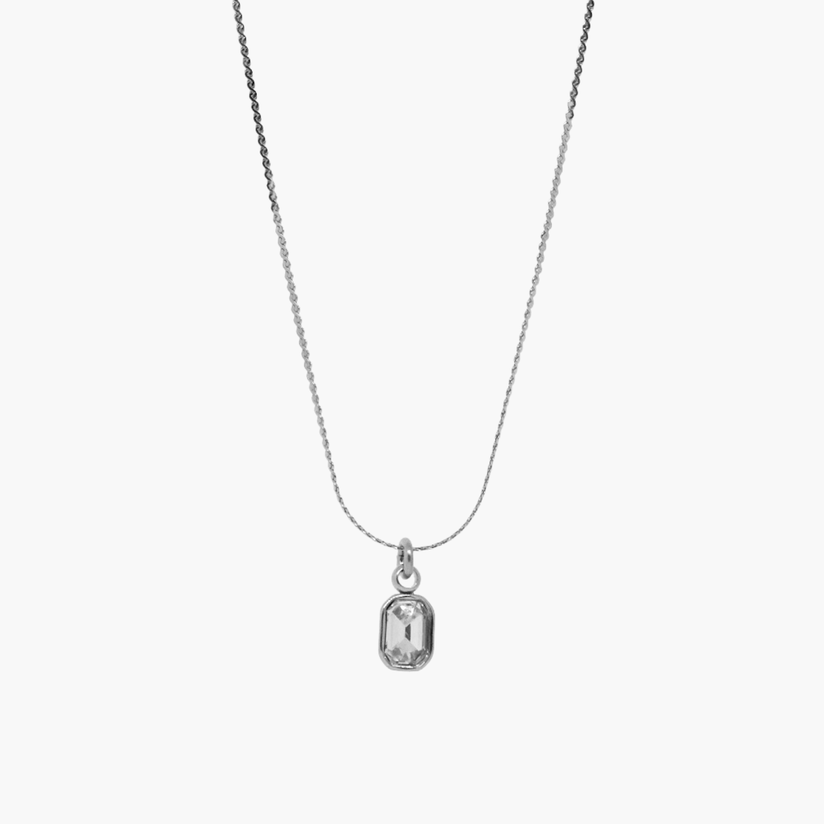 COLLANA ZIRCONE MINI BIANCO