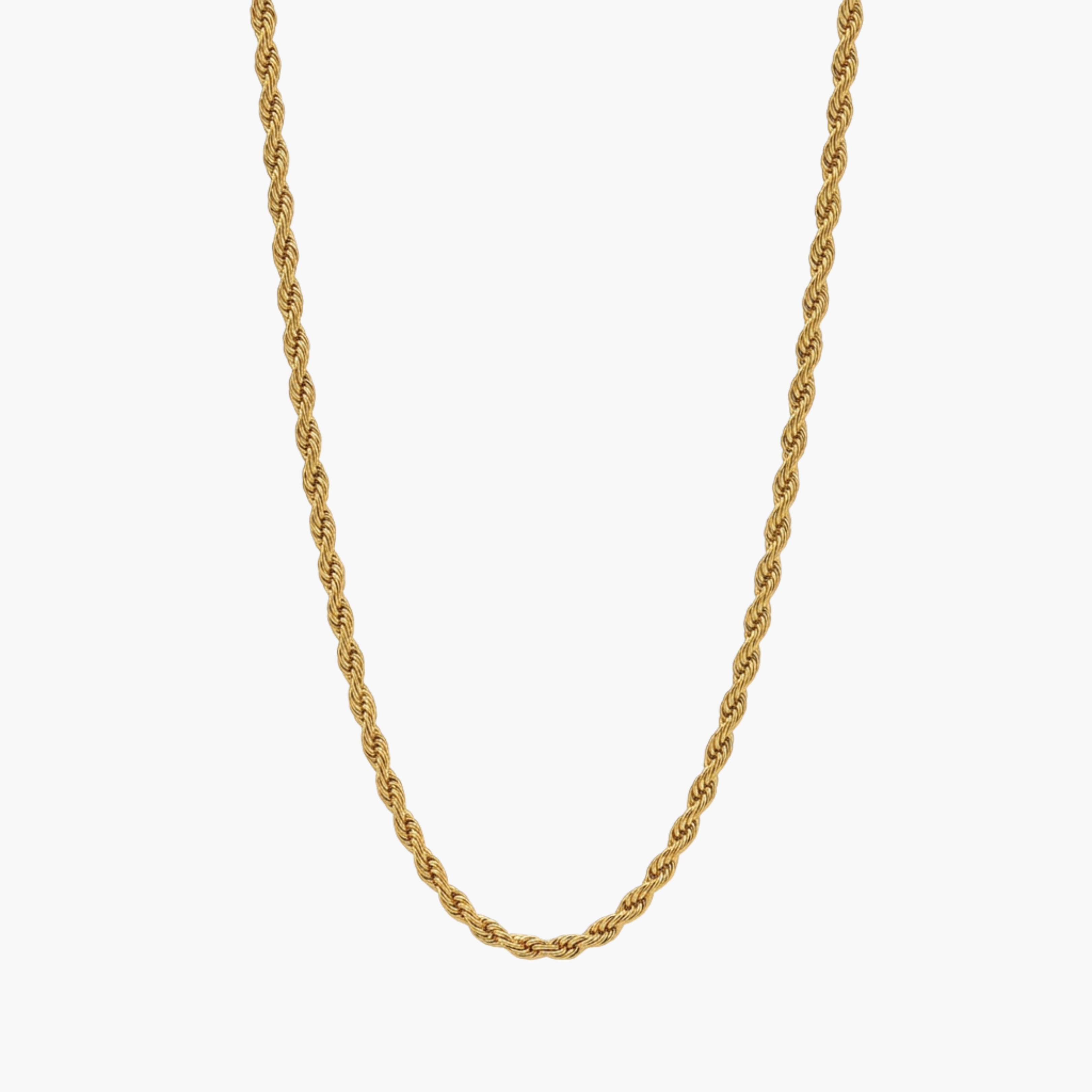 GIROCOLLO ROPE CHAIN - collana a catena ritorta a fune da uomo in acciaio oro o argento